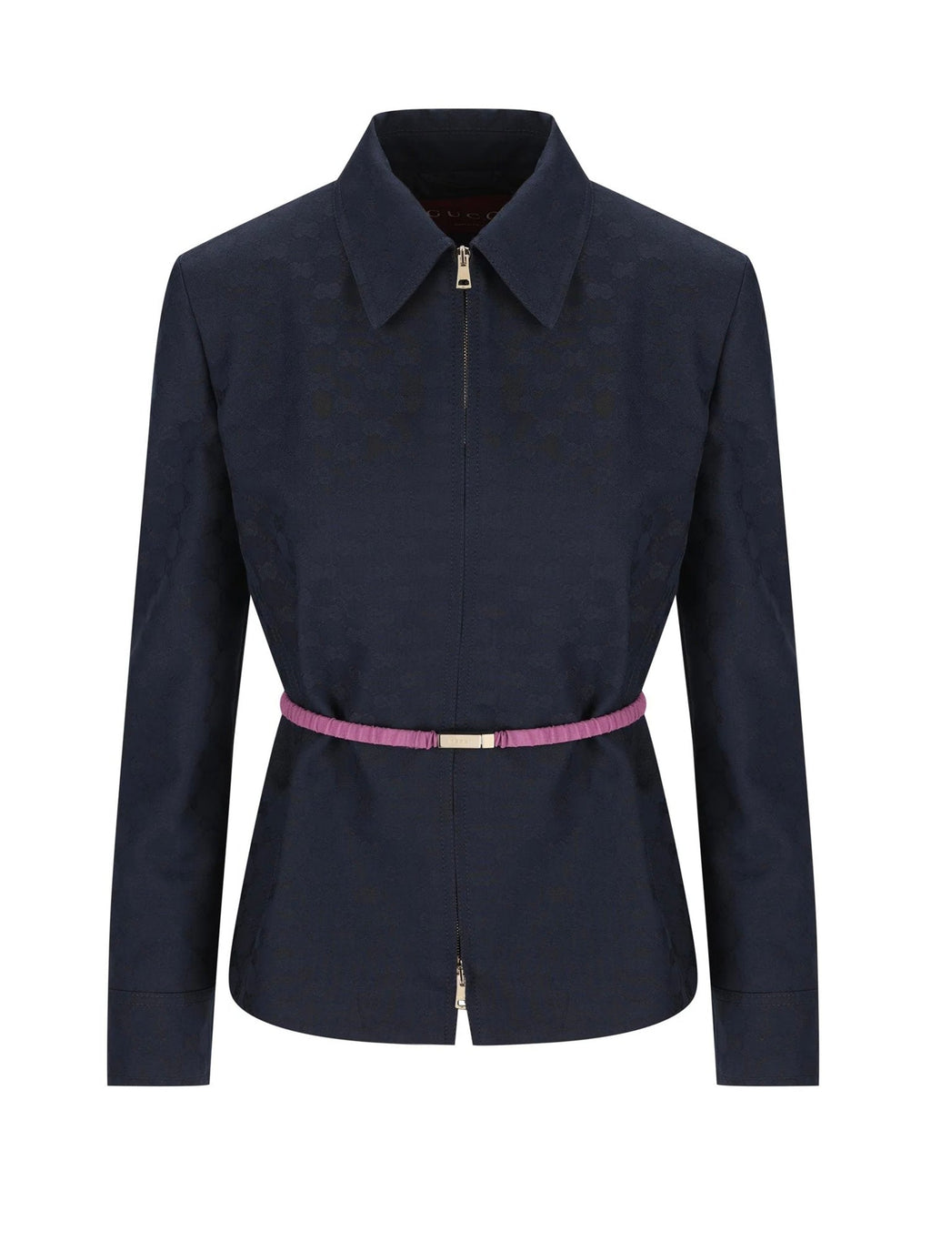 Giacca In Gabardina DI Cotone Gg Con Zip Gucci – Гарантія оригінальності – боковий вид