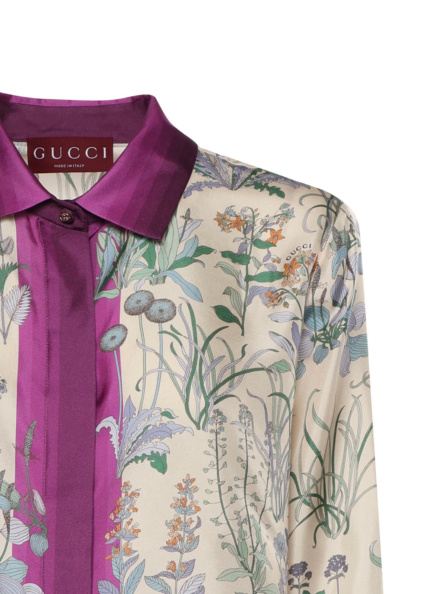 Оригінальна Camicia In Twill DI Seta Stampato Gucci – вид ззаду