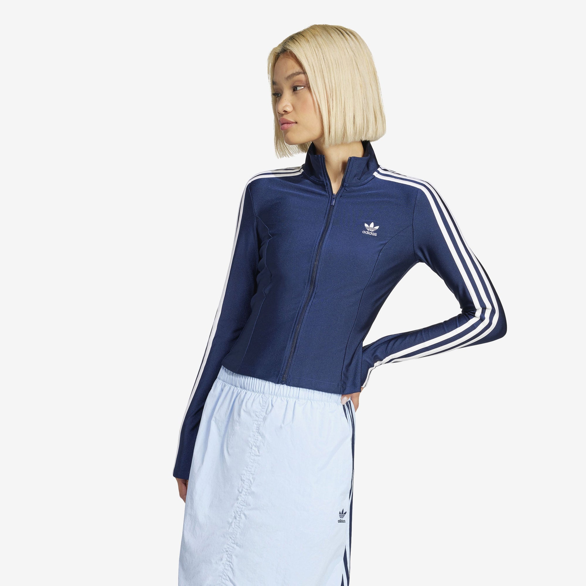 Wmns Adicolor 3 Stripe Slim Track Top Adidas оригінал – Купити в Україні – вид ззаду
