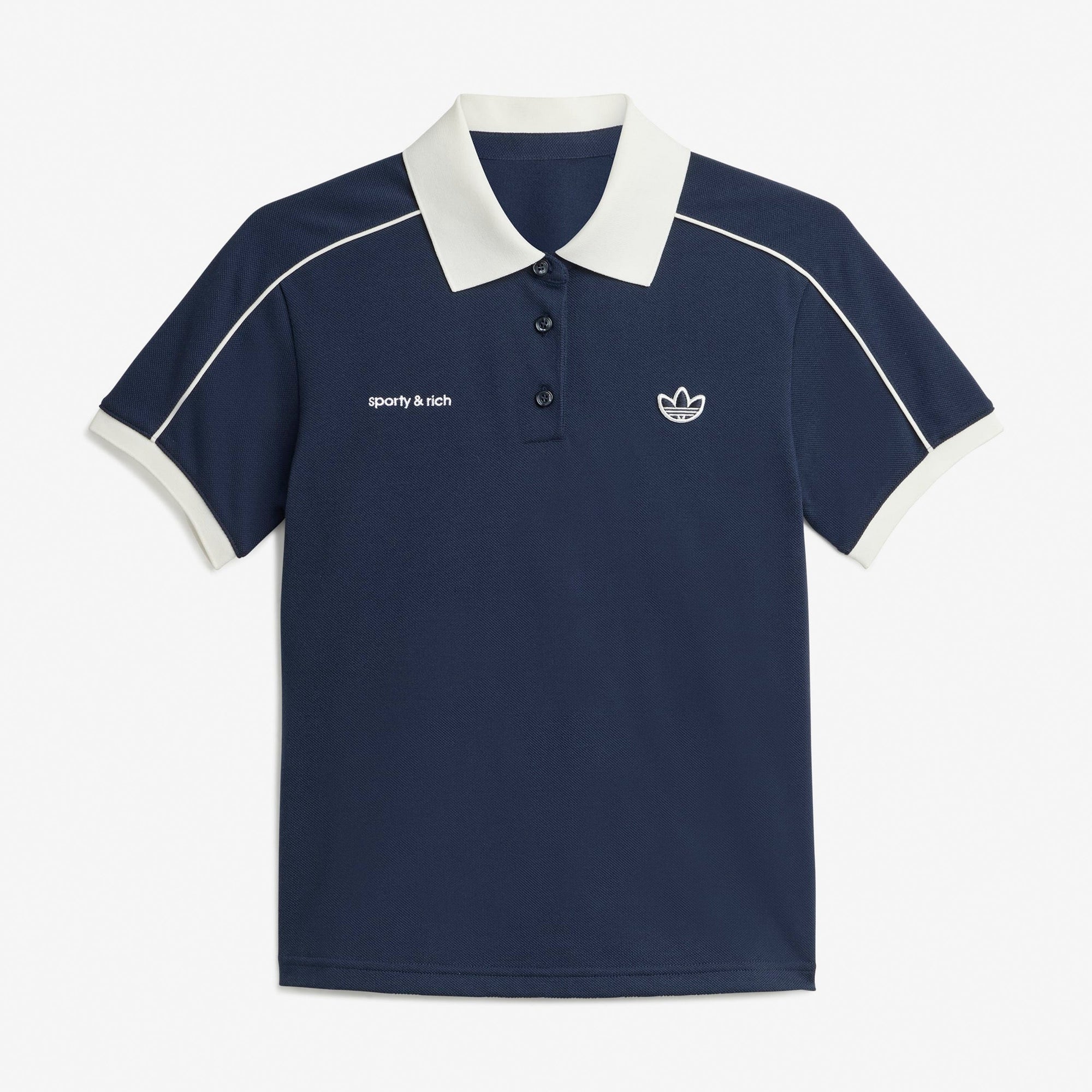 Оригінальна Wmns Polo T-Shirt X Sporty & Rich Adidas – боковий вид