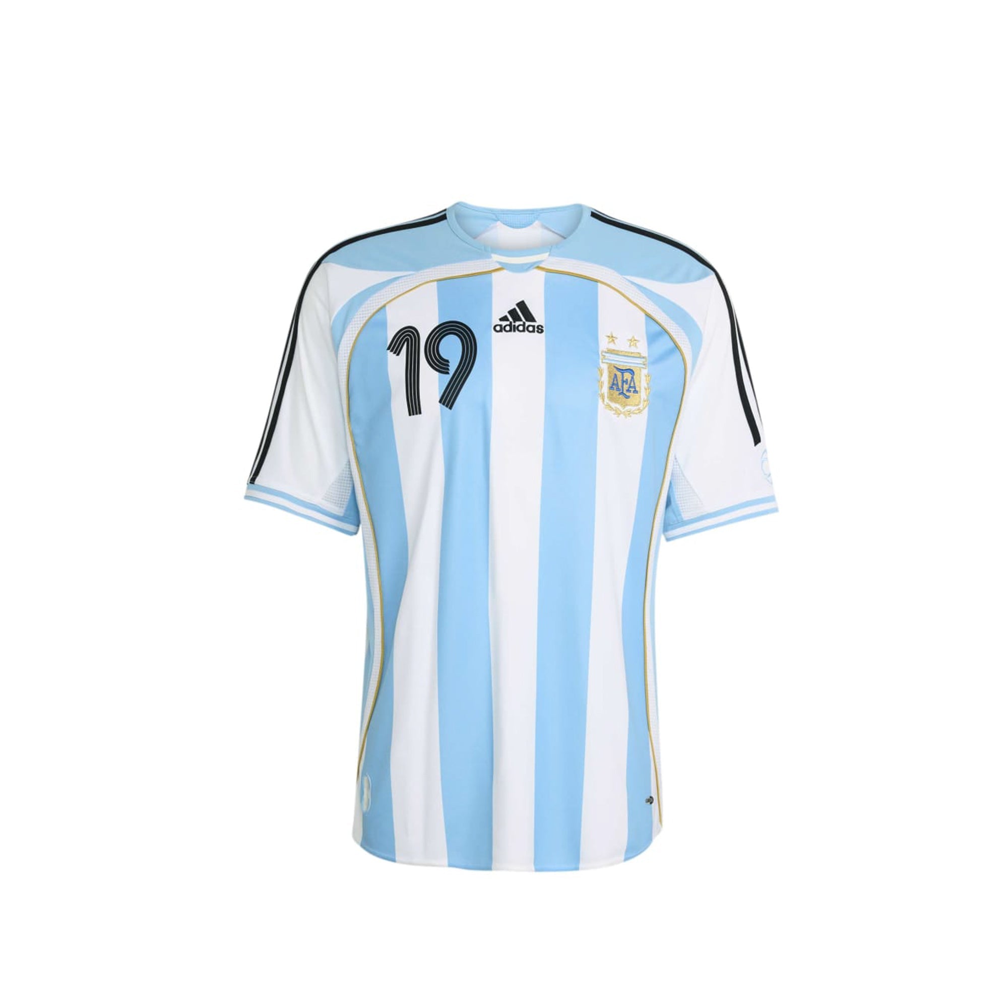 Оригінальна Mens Argentina Home 2006 Messi Jersey Adidas – боковий вид - ADIDAS