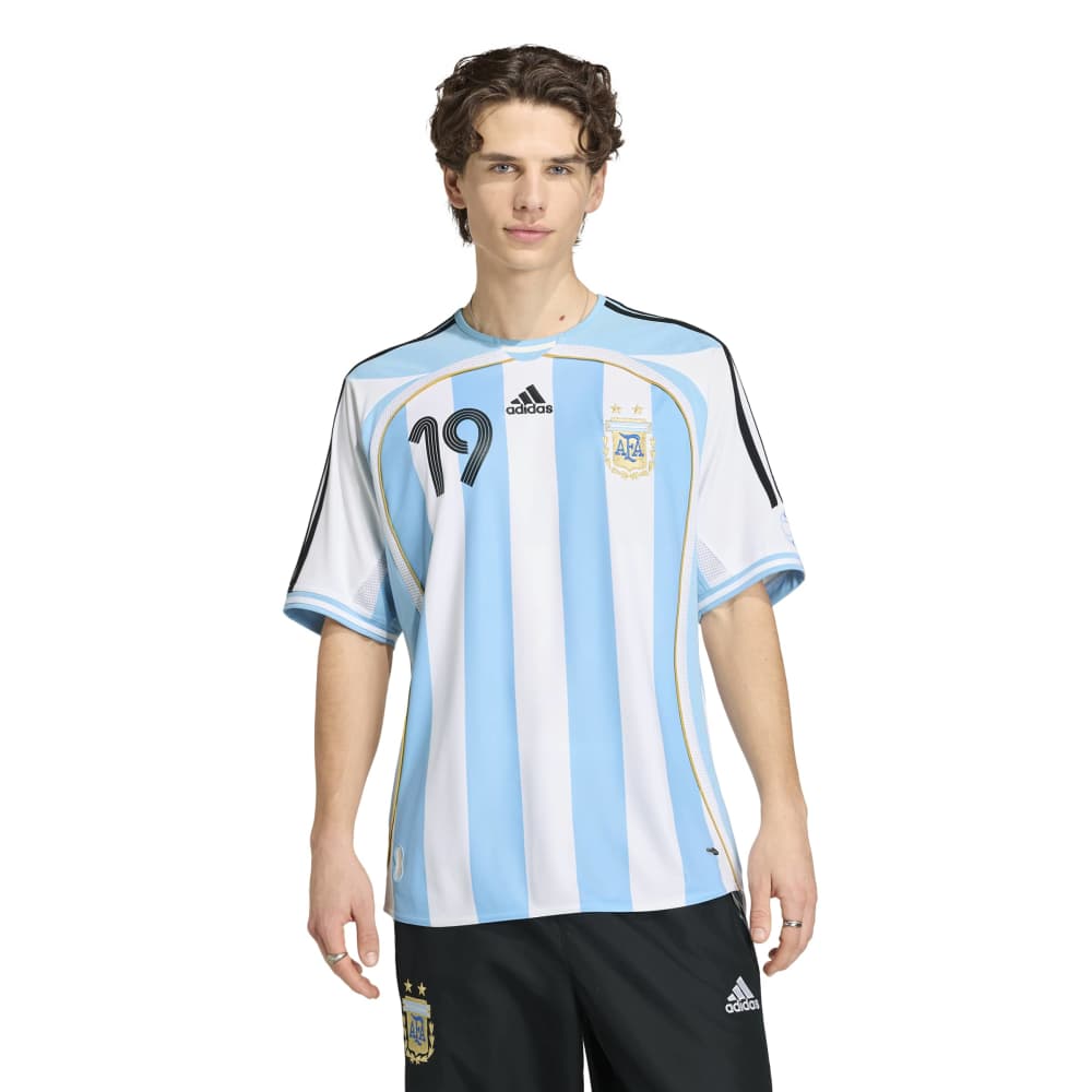 Оригінальна Mens Argentina Home 2006 Messi Jersey Adidas – вид ззаду - ADIDAS