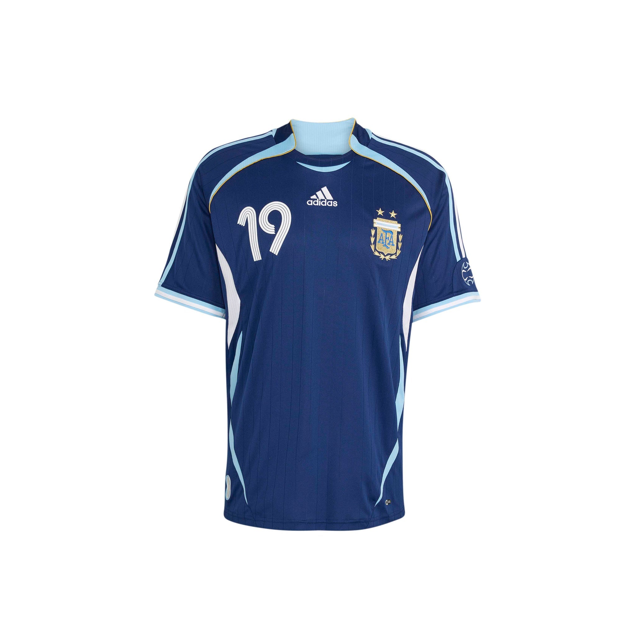 Оригінальна Mens Argentina Home 2006 Messi Jersey Adidas – боковий вид - ADIDAS