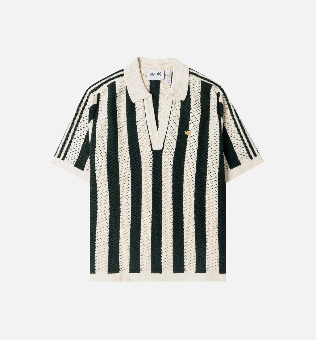 Clot X Adidas Knitted Polo Mens Short Sleeve Shirt Adidas оригінал – Купити в Україні – боковий вид