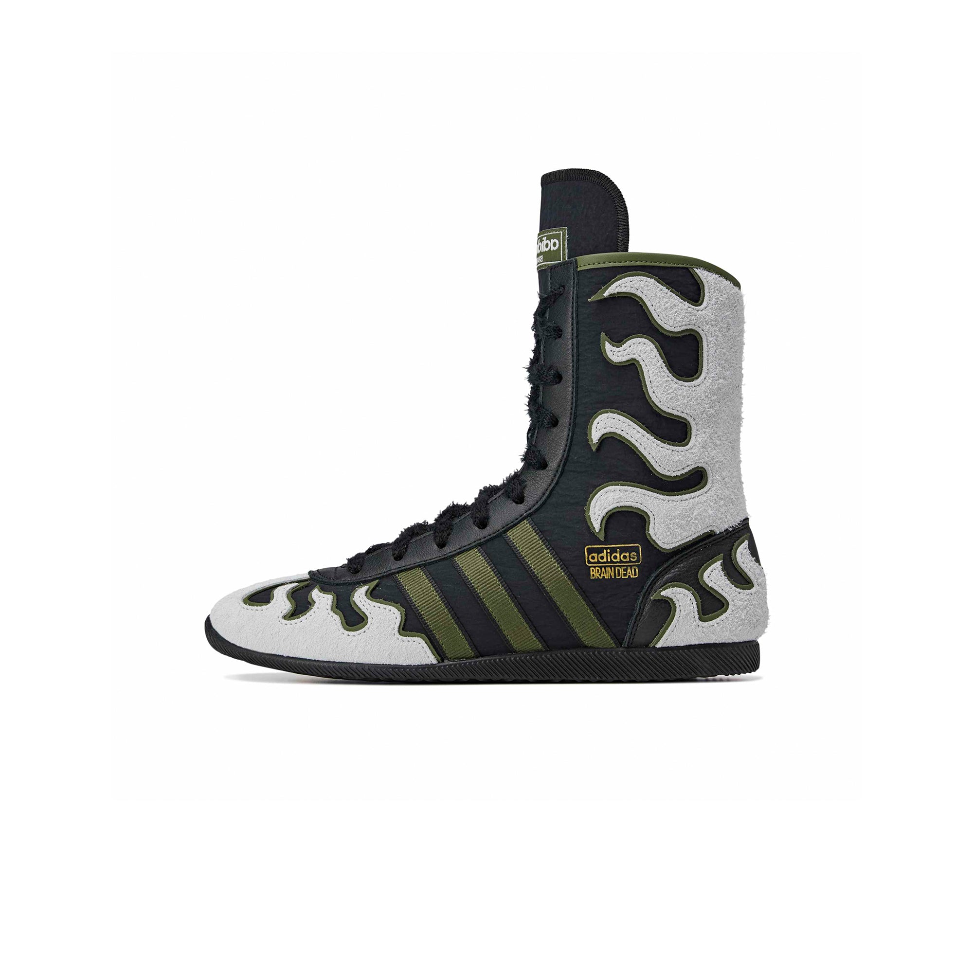 Оригінальна x Brain Dead Mens Japan Hi Shoes ADIDAS – боковий вид