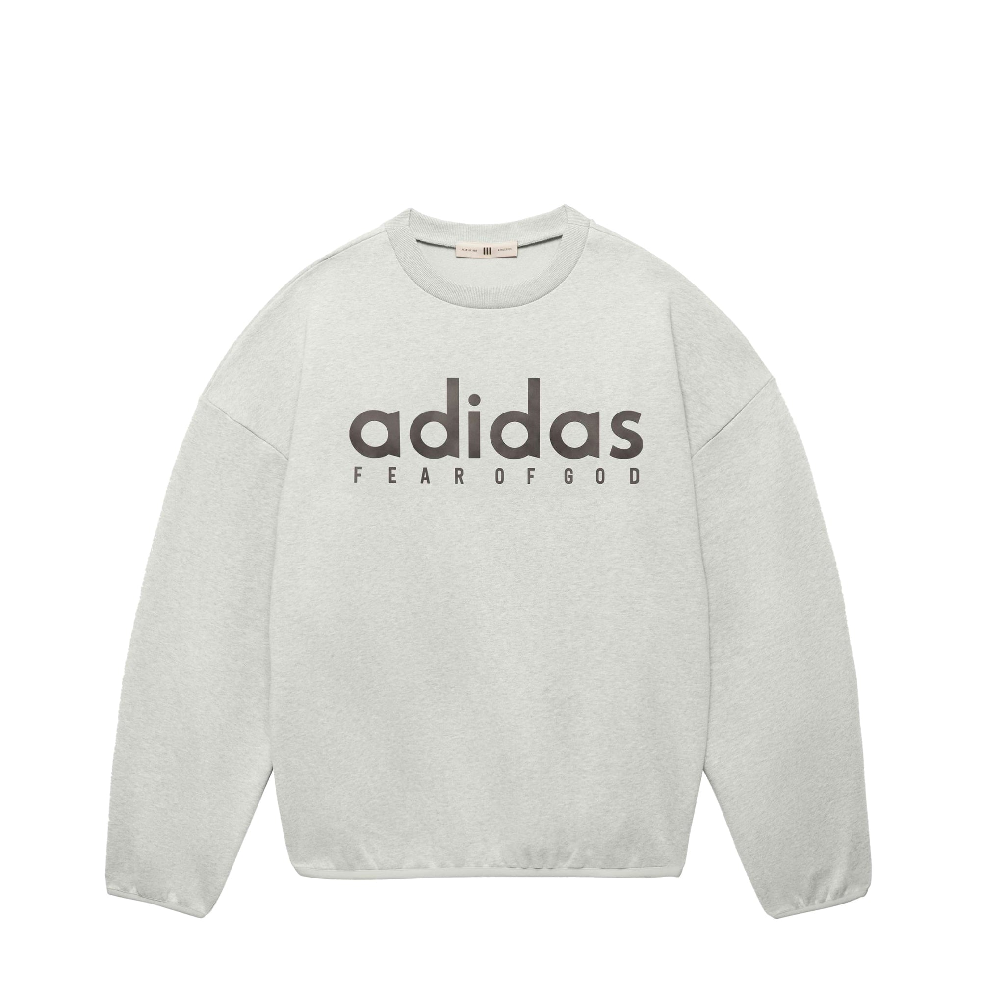X Fear Of God Athletics Heather Fleece Crewneck Adidas – Гарантія оригінальності – боковий вид - ADIDAS