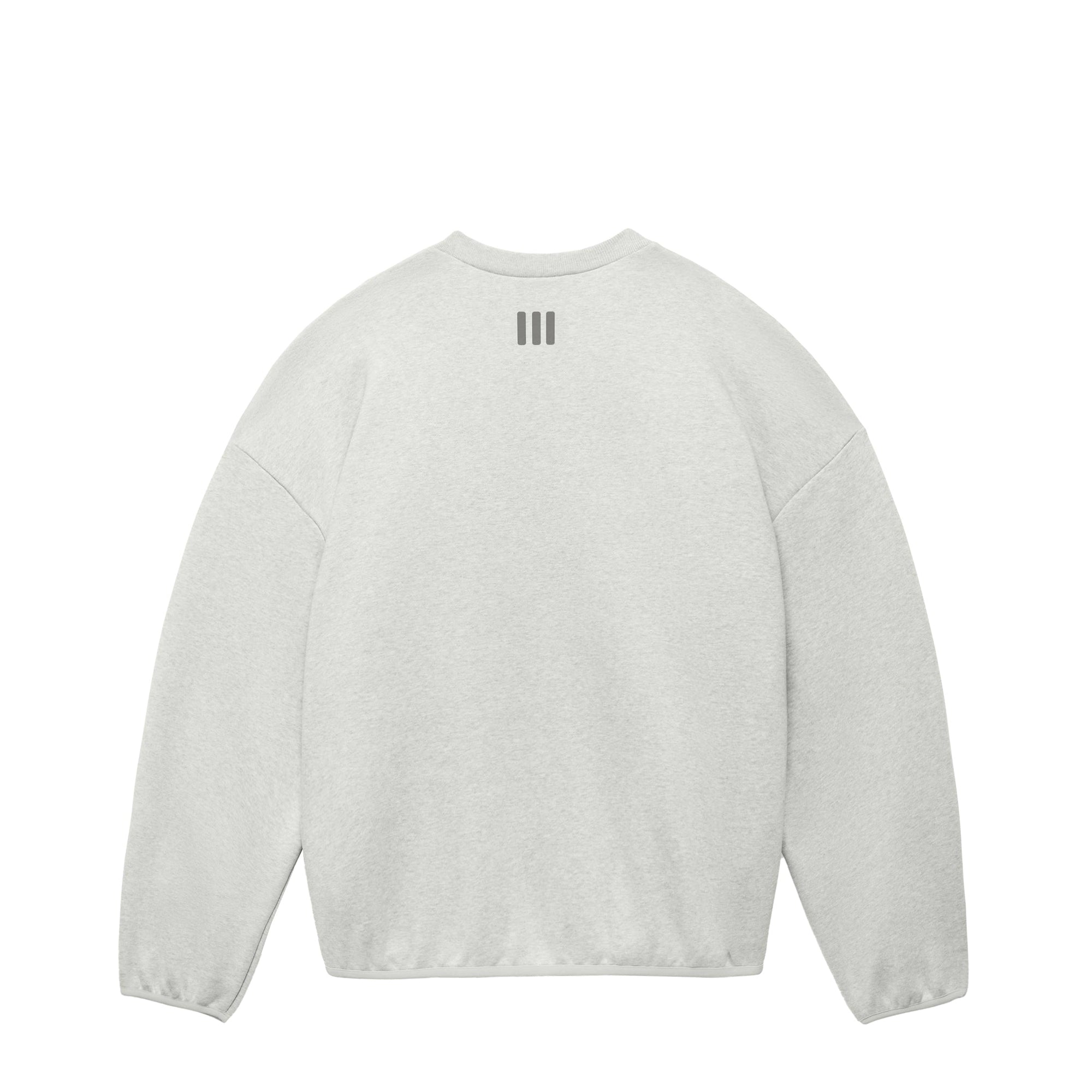 X Fear Of God Athletics Heather Fleece Crewneck Adidas – Гарантія оригінальності – вид ззаду - ADIDAS