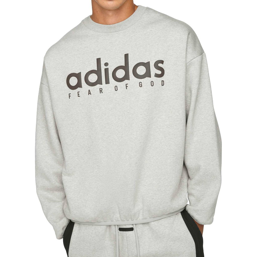 X Fear Of God Athletics Heather Fleece Crewneck Adidas – Гарантія оригінальності – детальний вид