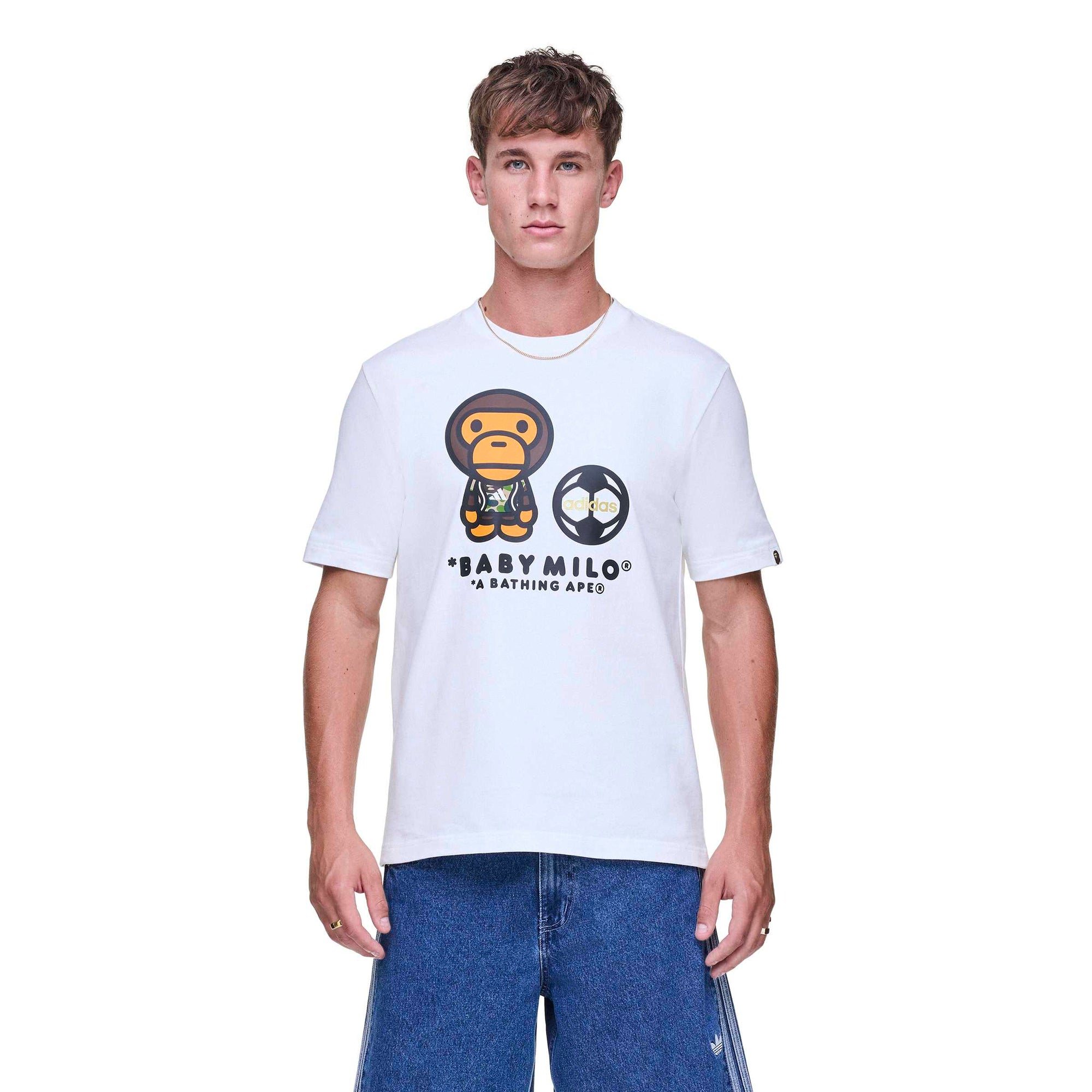 Оригінальна x Bape Mens SSL Milo Tee ADIDAS – вид ззаду