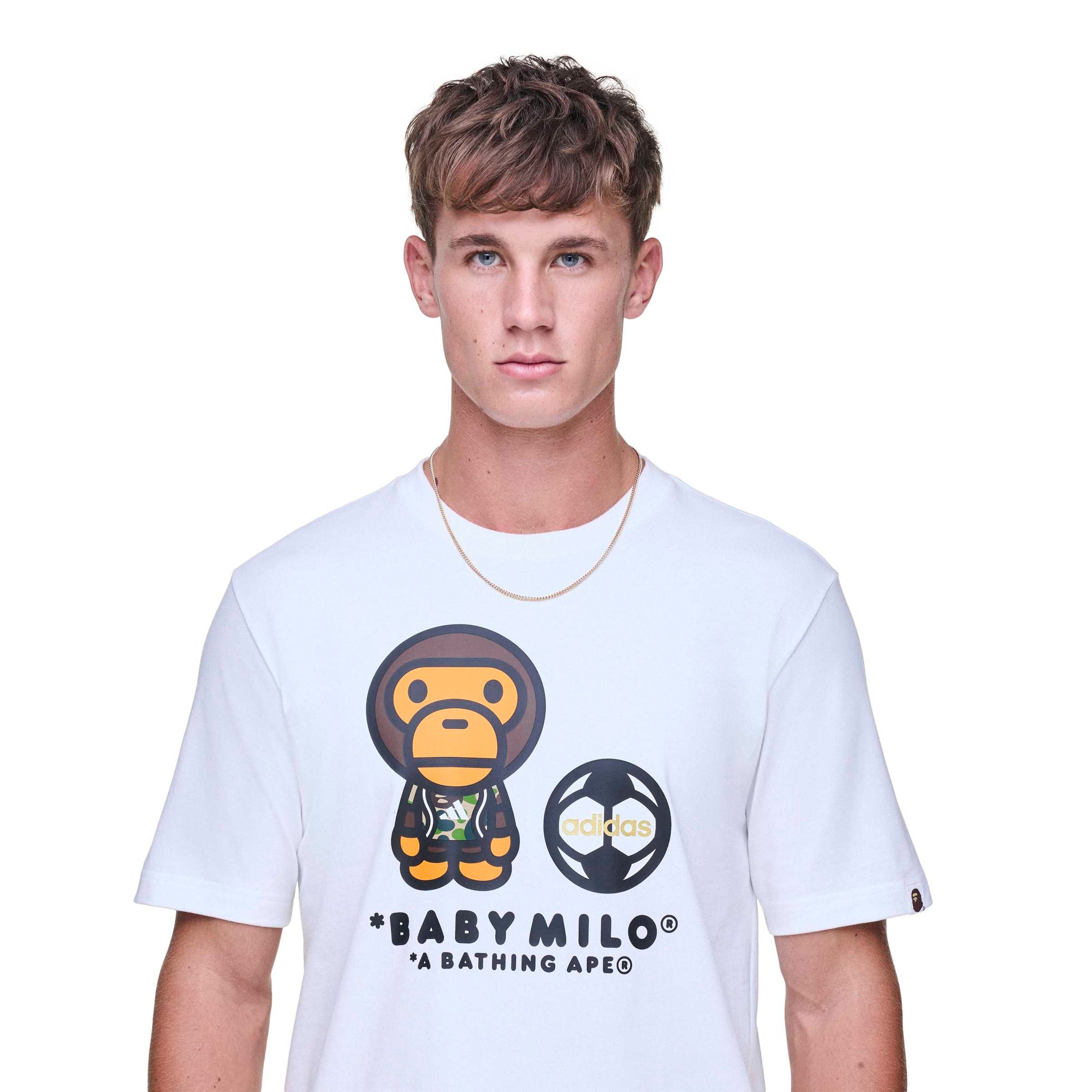 Оригінальна x Bape Mens SSL Milo Tee ADIDAS – збільшений вид