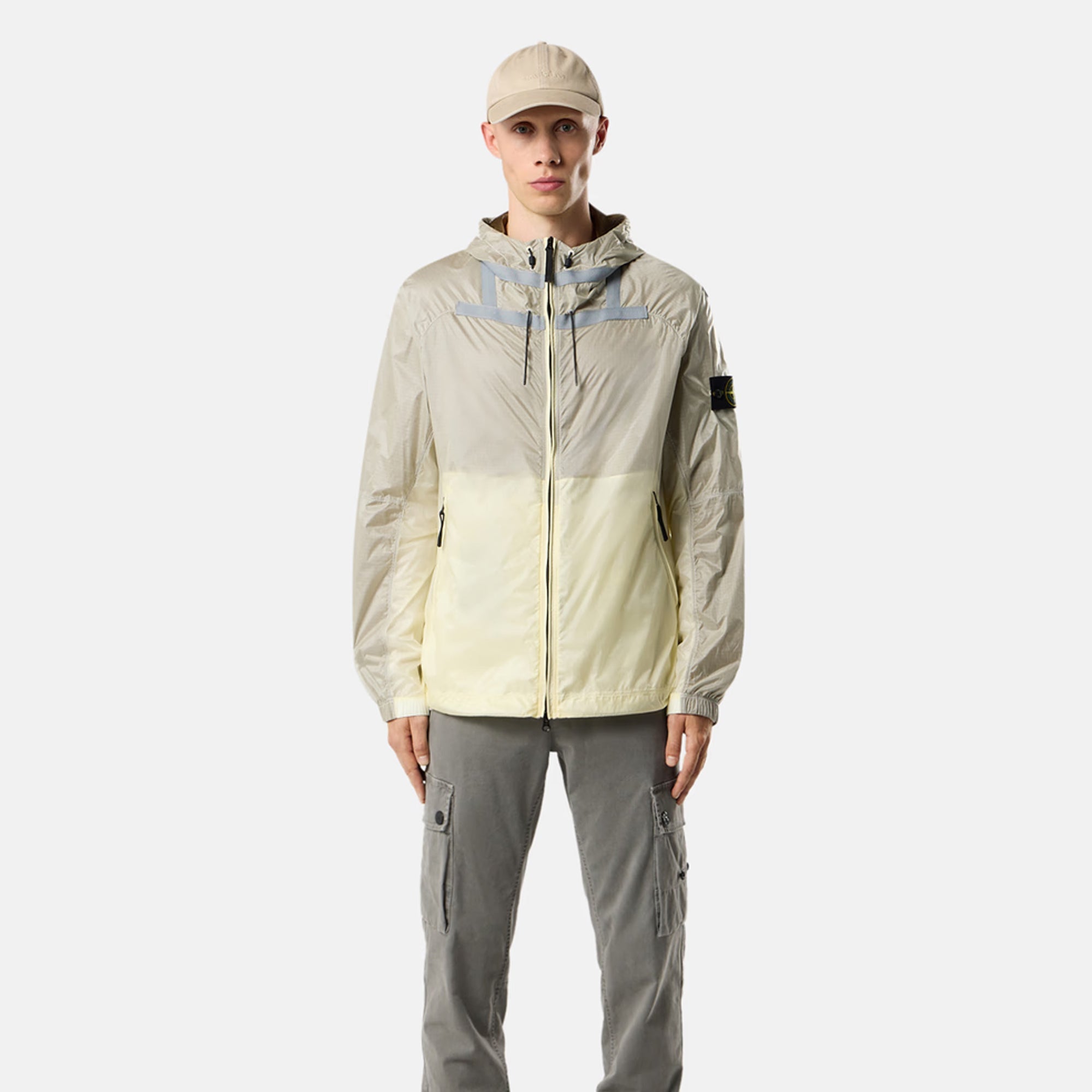 Оригінальна Mens Ripstop Light HT Nylon Jacket STONE ISLAND – вид ззаду