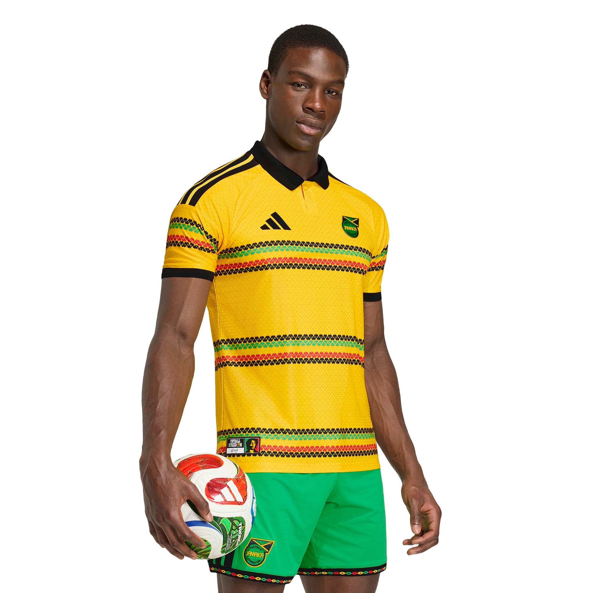 Оригінальна Mens Jamaica 26 X Bob Marley Home Authentic Jersey Adidas – вид ззаду - ADIDAS