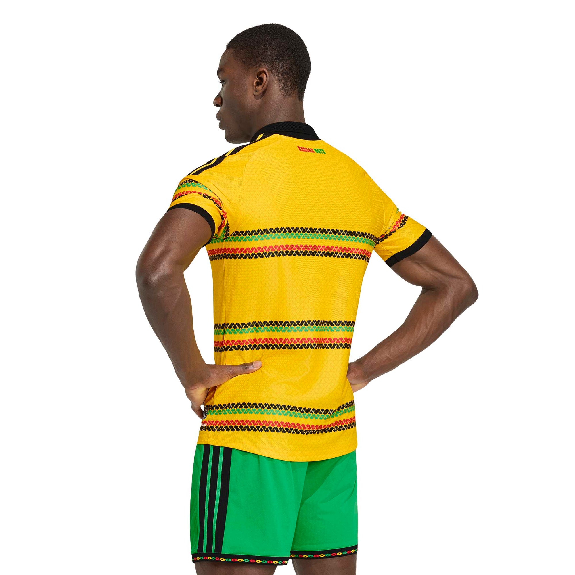 Оригінальна Mens Jamaica 26 X Bob Marley Home Authentic Jersey Adidas – детальний вид - ADIDAS