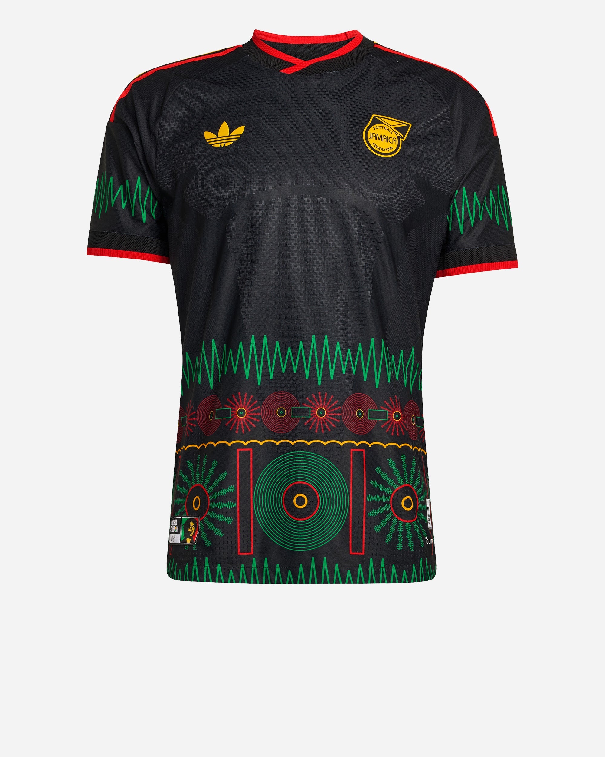 Jamaica 26 X Bob Marley Away Authentic Jersey Adidas оригінал – Купити в Україні – боковий вид - ADIDAS