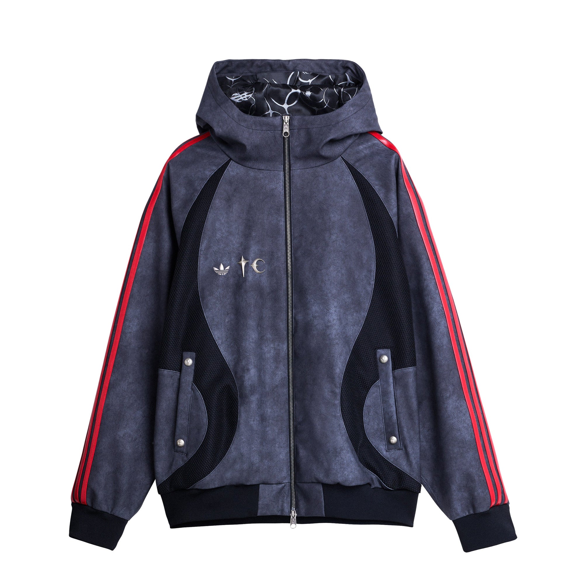 X Thug Club Teamgeist Faux Leather Jacket Adidas оригінал – Купити в Україні – боковий вид - ADIDAS