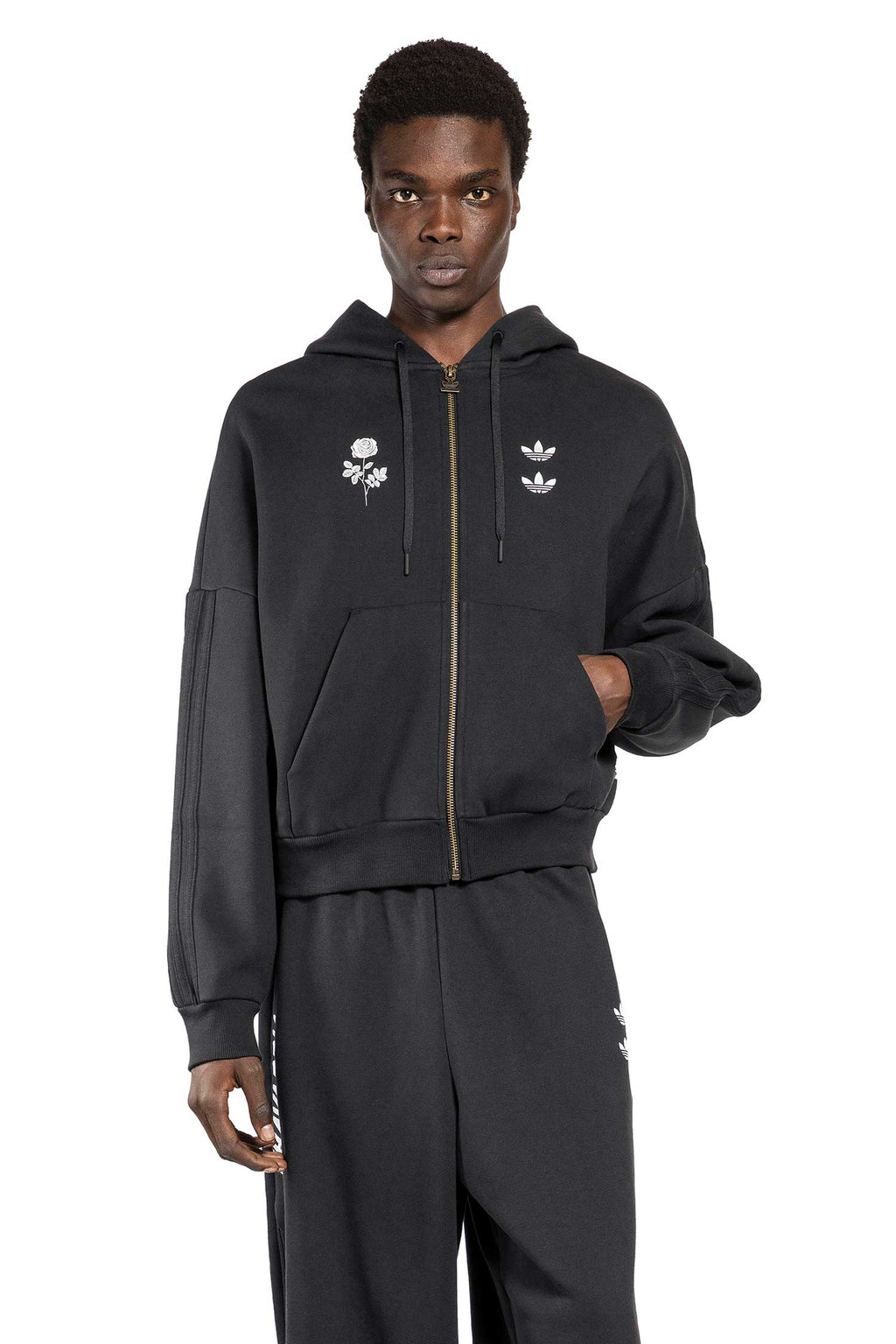 Heavyweight Zip-Up Hoodie Adidas – Гарантія оригінальності – боковий вид