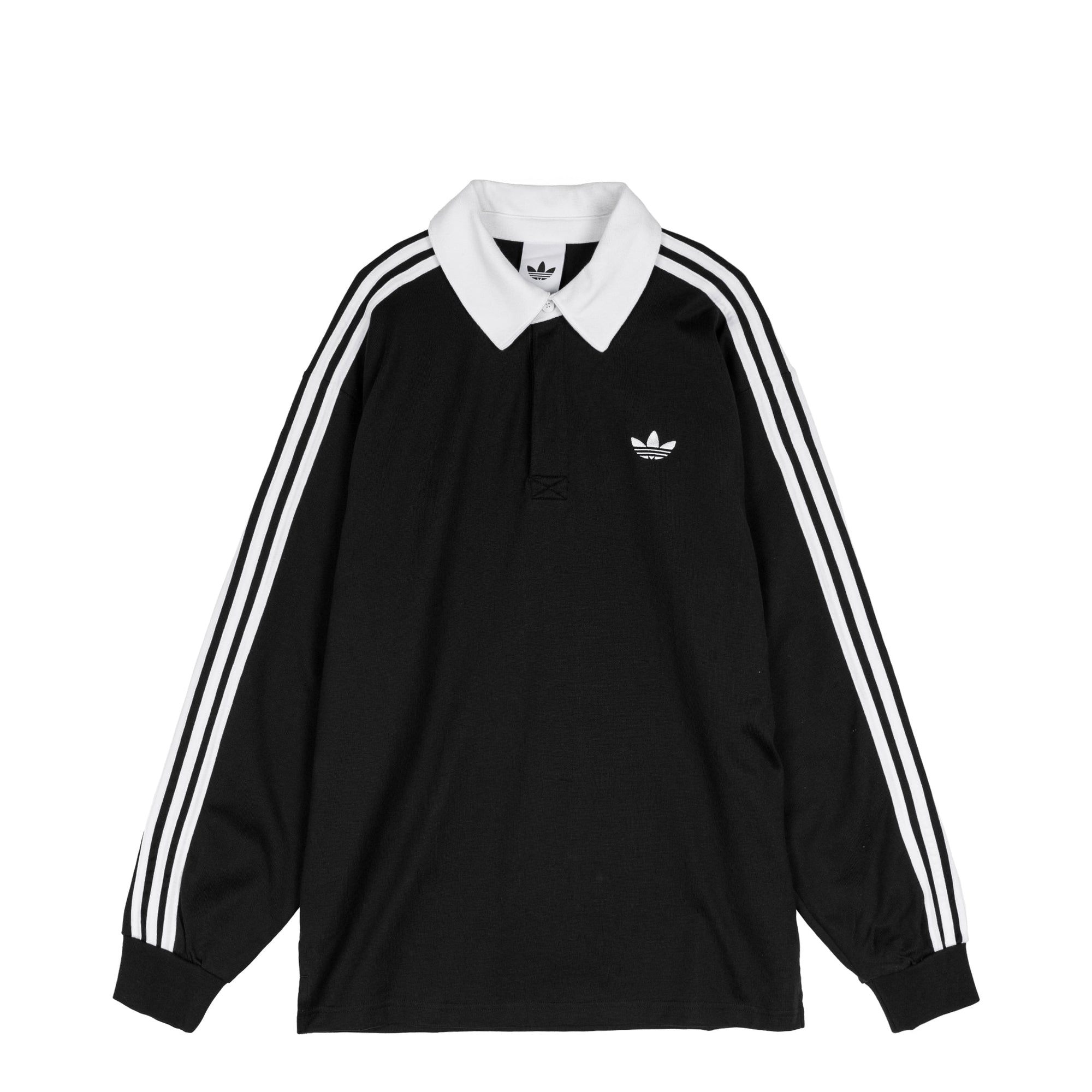 3 Stripes Rugby Longsleeve Polo Shirt Adidas оригінал – Купити в Україні – боковий вид - ADIDAS