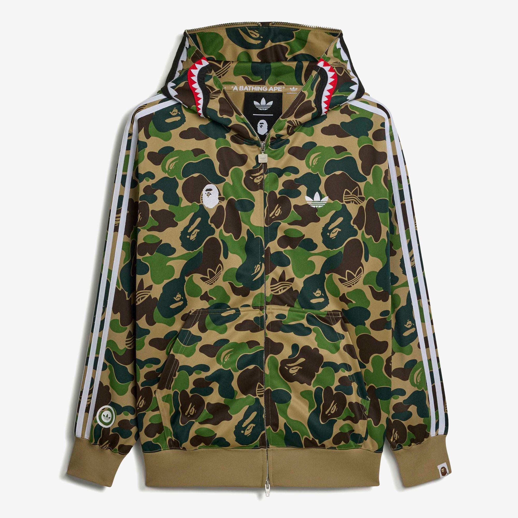 Shark Track Hoodie X Bape Adidas оригінал – Купити в Україні – боковий вид - ADIDAS
