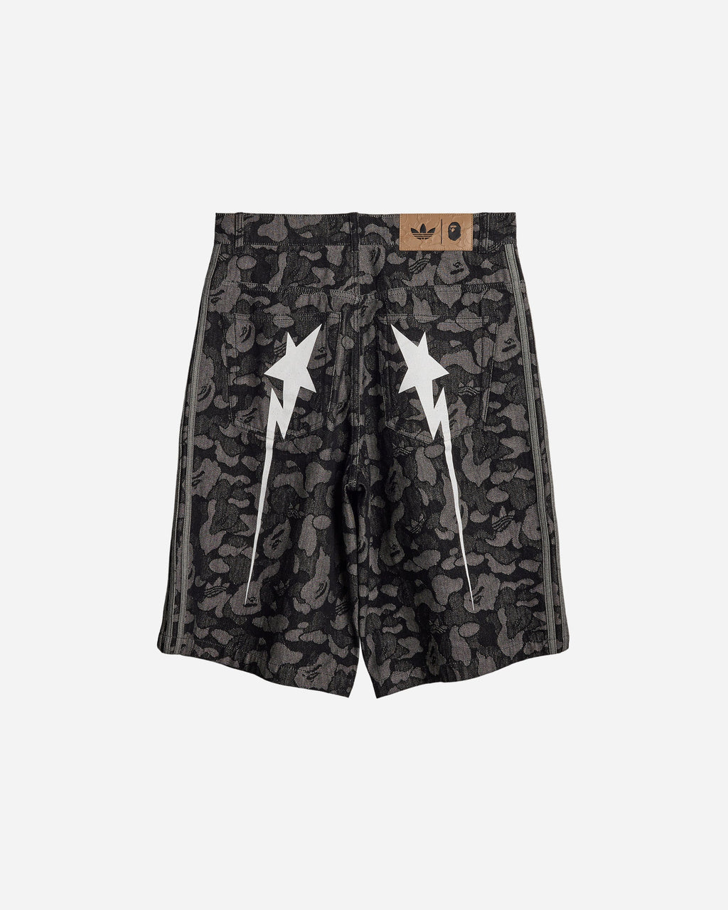 X Bape Denim Jorts Adidas – Гарантія оригінальності – детальний вид
