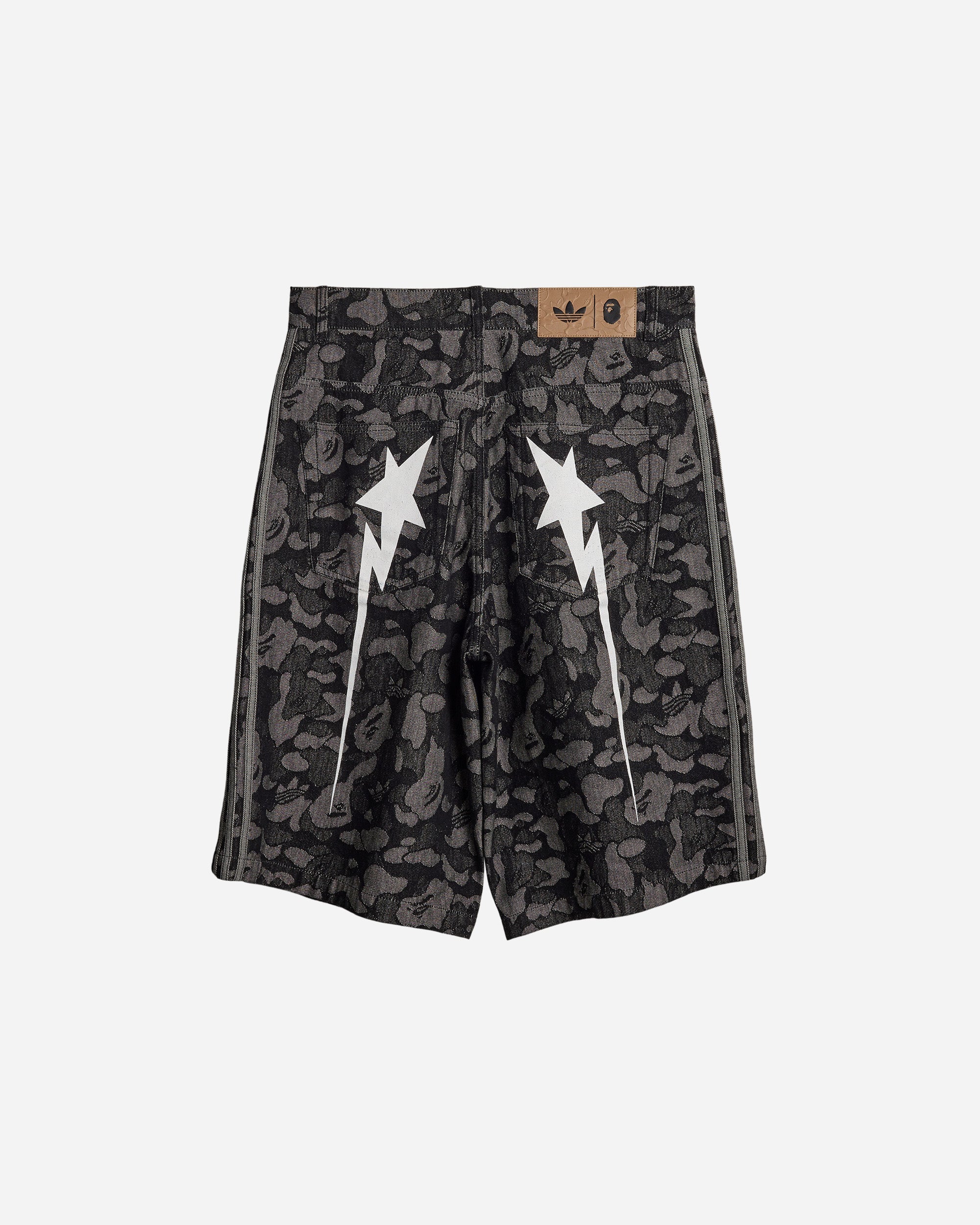 X Bape Denim Jorts Adidas – Гарантія оригінальності – детальний вид - ADIDAS