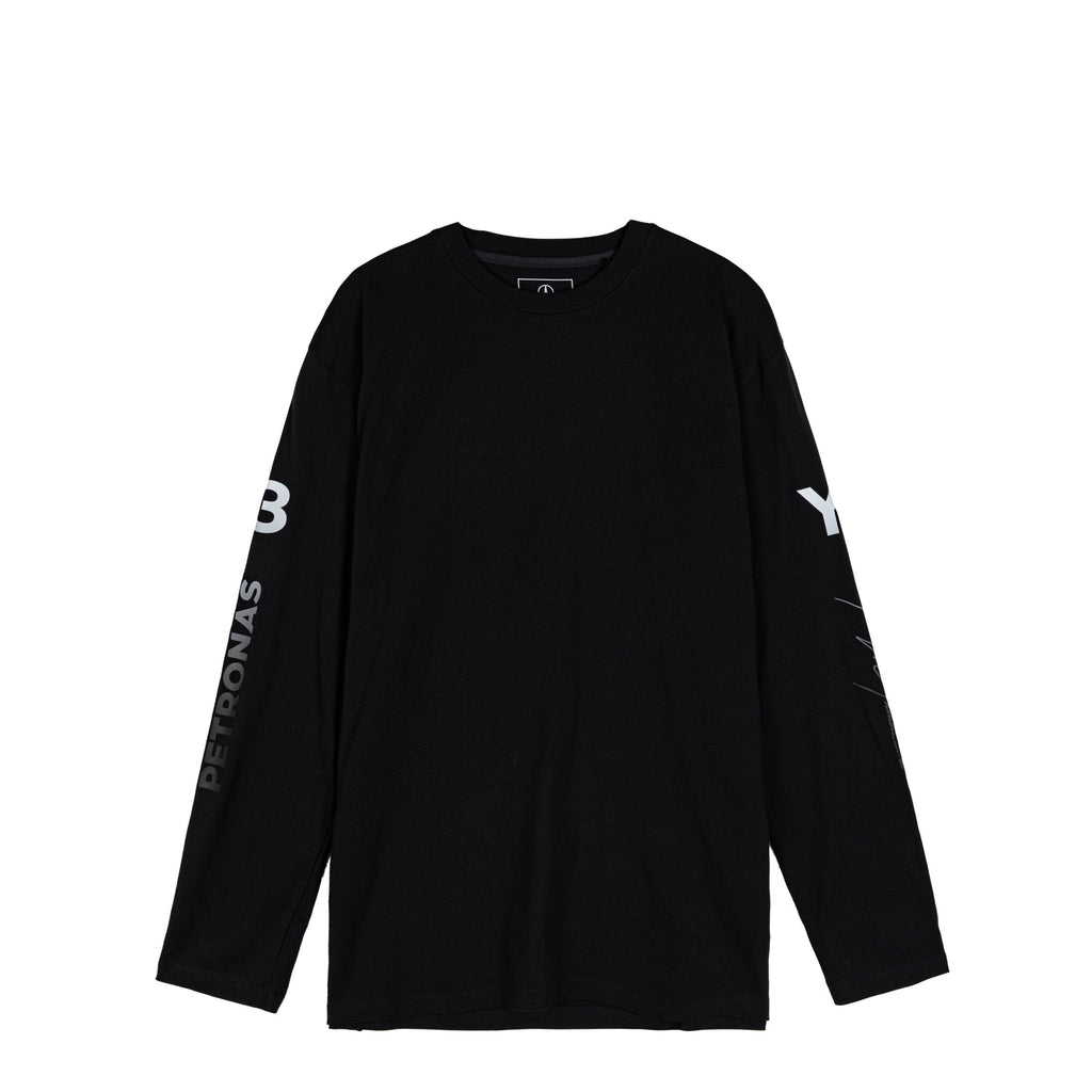 X Mercedes Amg Petronas F1 Team Chaos Logo Long Sleeve Tee Adidas оригінал – Купити в Україні – вид ззаду