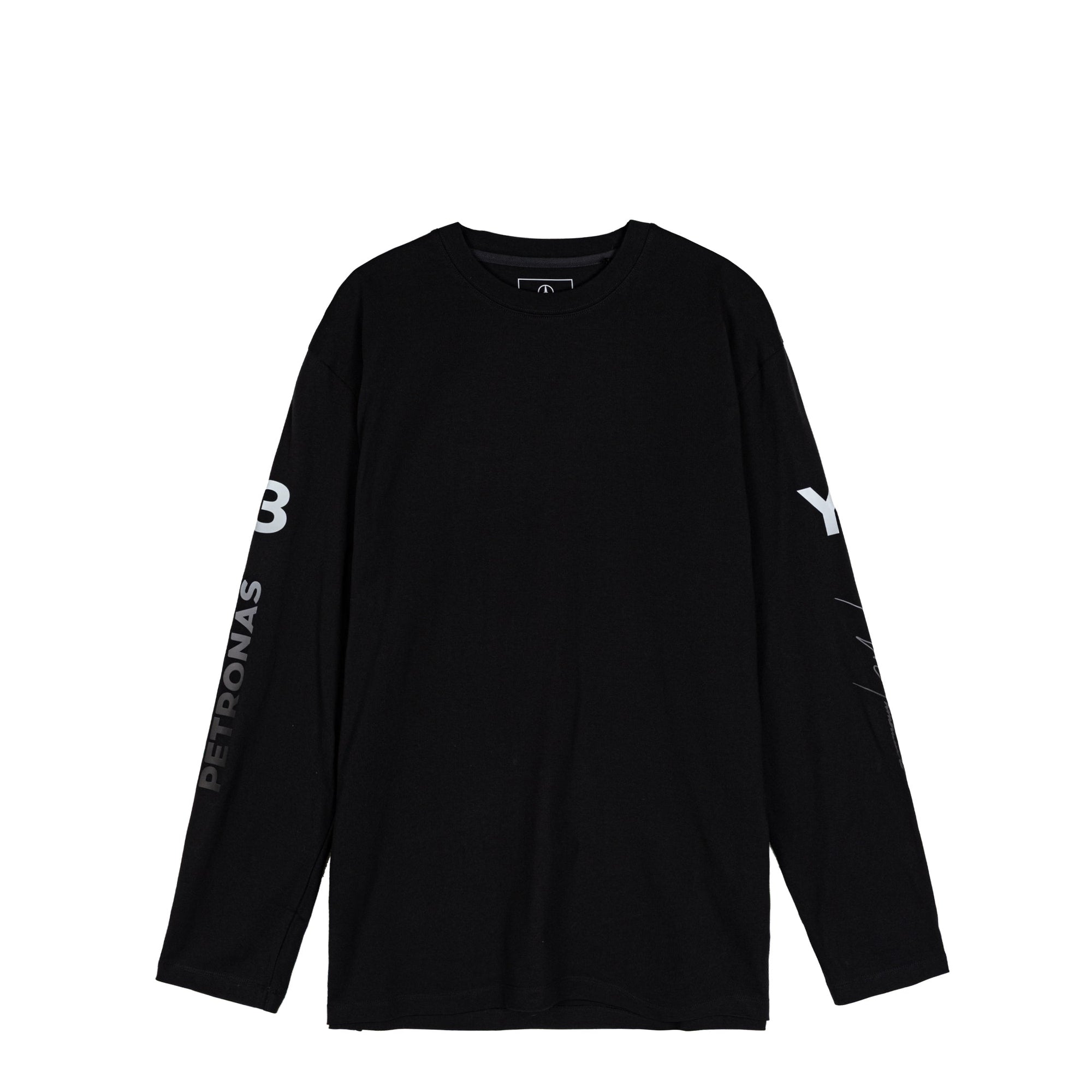X Mercedes Amg Petronas F1 Team Chaos Logo Long Sleeve Tee Adidas оригінал – Купити в Україні – вид ззаду - ADIDAS