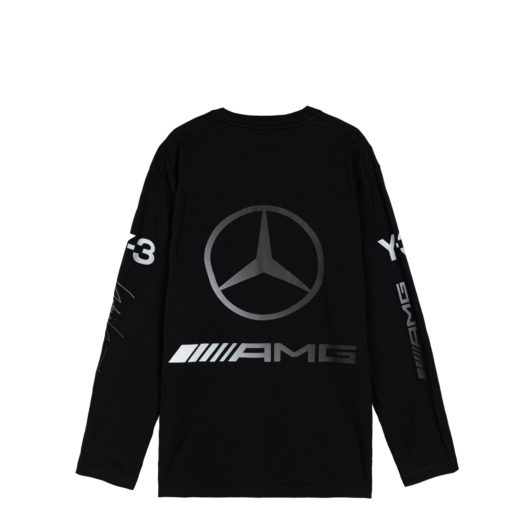 X Mercedes Amg Petronas F1 Team Chaos Logo Long Sleeve Tee Adidas оригінал – Купити в Україні – боковий вид - ADIDAS
