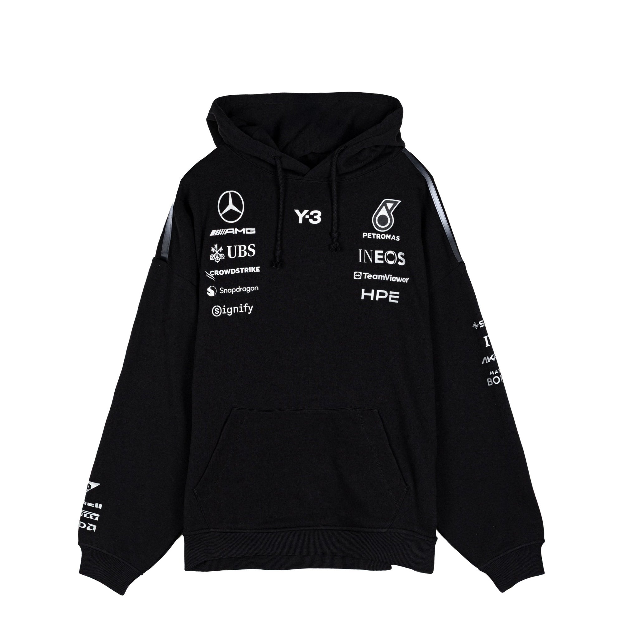 X Mercedes Amg Petronas F1 Team Hoodie Adidas – Гарантія оригінальності – вид ззаду - ADIDAS