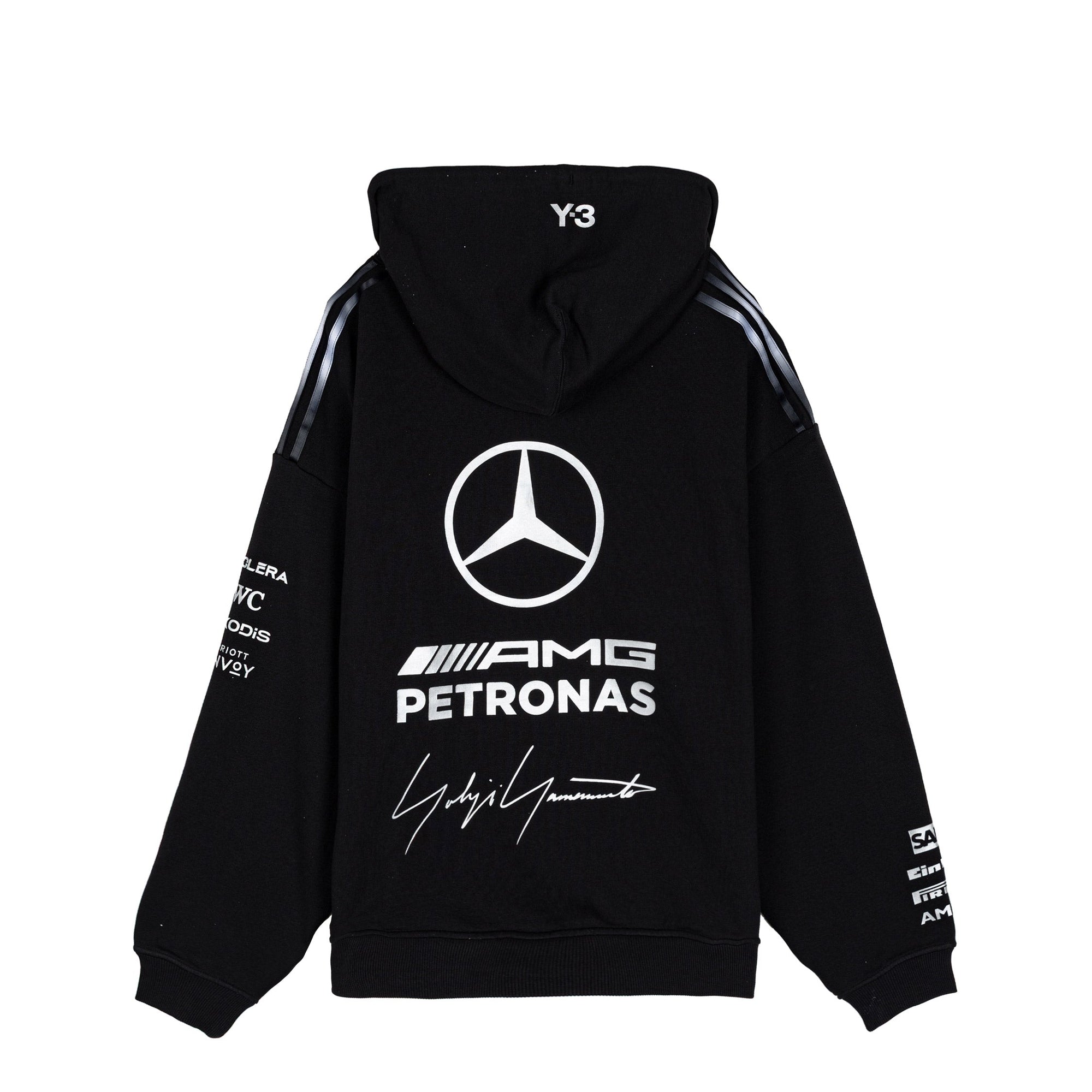 X Mercedes Amg Petronas F1 Team Hoodie Adidas – Гарантія оригінальності – боковий вид - ADIDAS