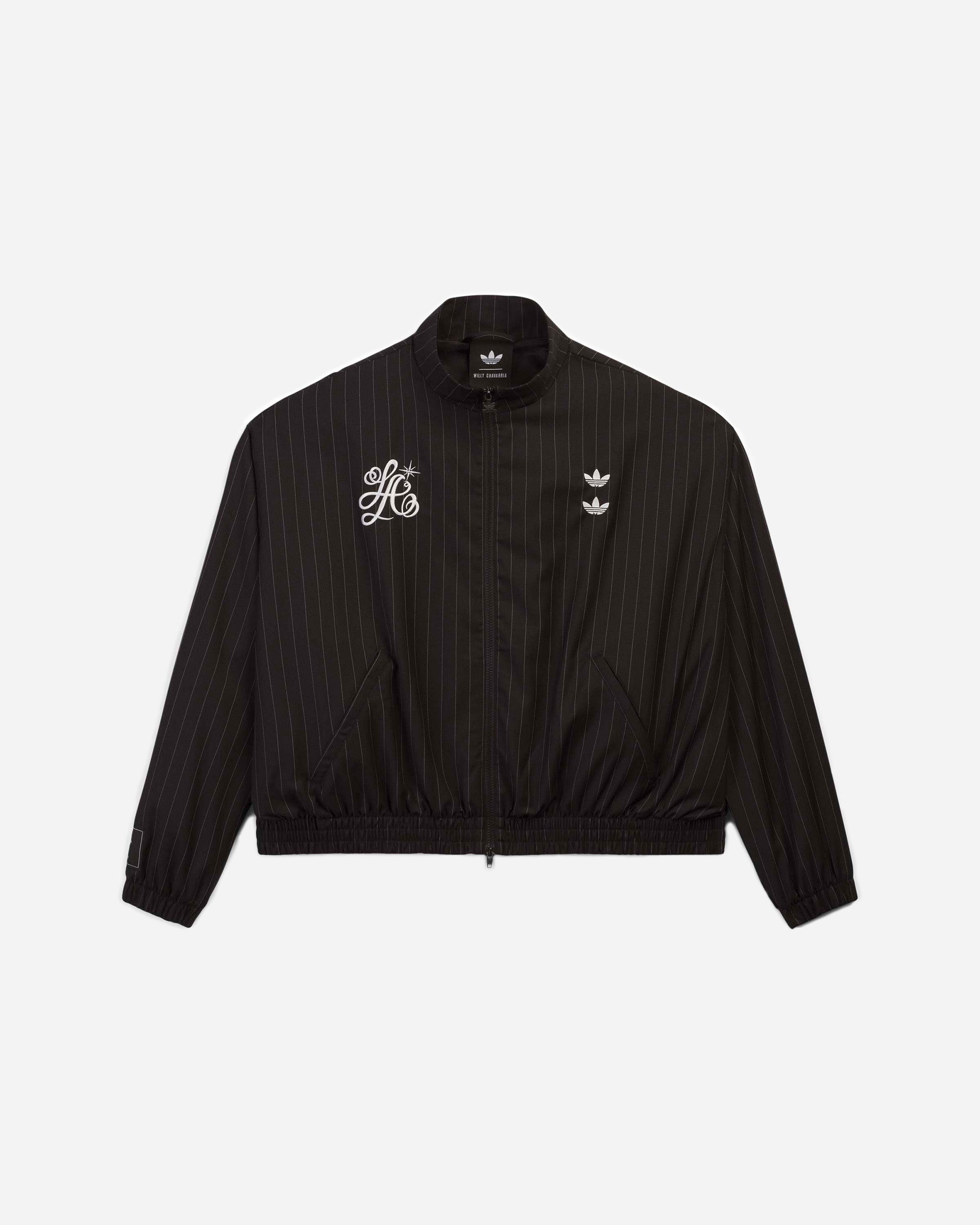 X Willy Chavarria Pinstripe Track Jacket Adidas – Гарантія оригінальності – боковий вид - ADIDAS
