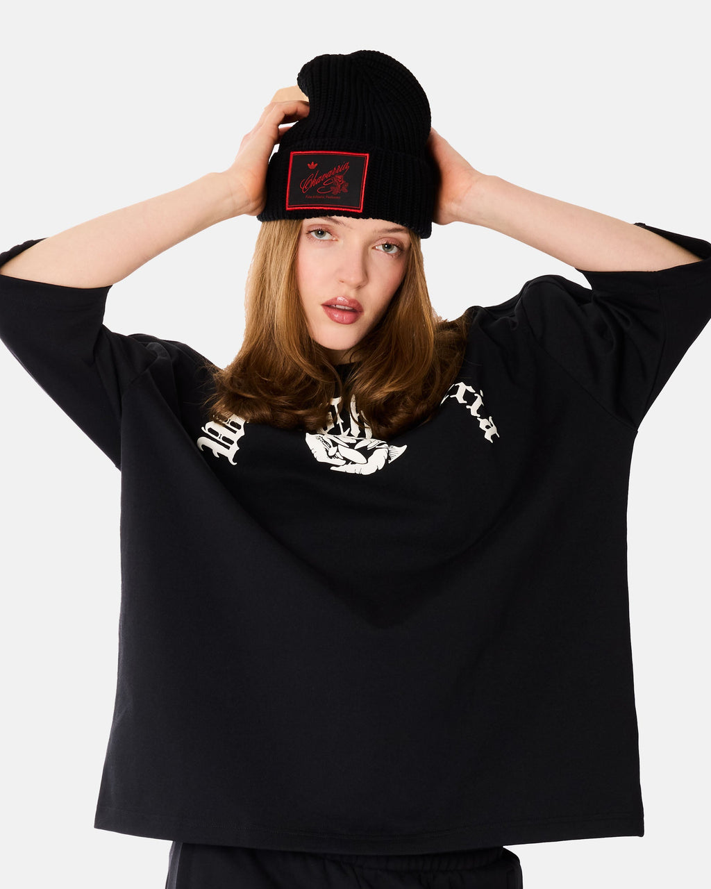 Оригінальна X Willy Chavarria Knitted Beanie Hat Adidas – вид ззаду