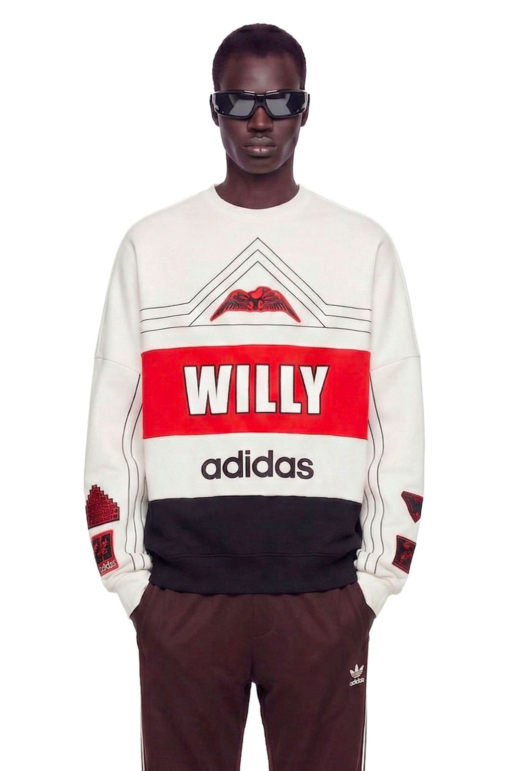 X Willy Chavarria Ny Sweatshirt Adidas оригінал – Купити в Україні – боковий вид