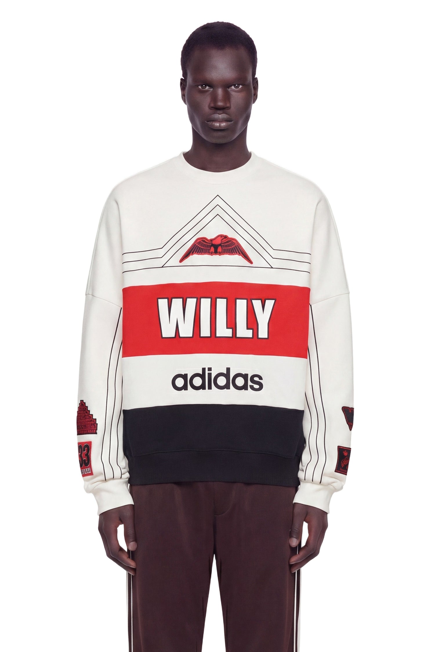 X Willy Chavarria Ny Sweatshirt Adidas оригінал – Купити в Україні – вид ззаду - ADIDAS