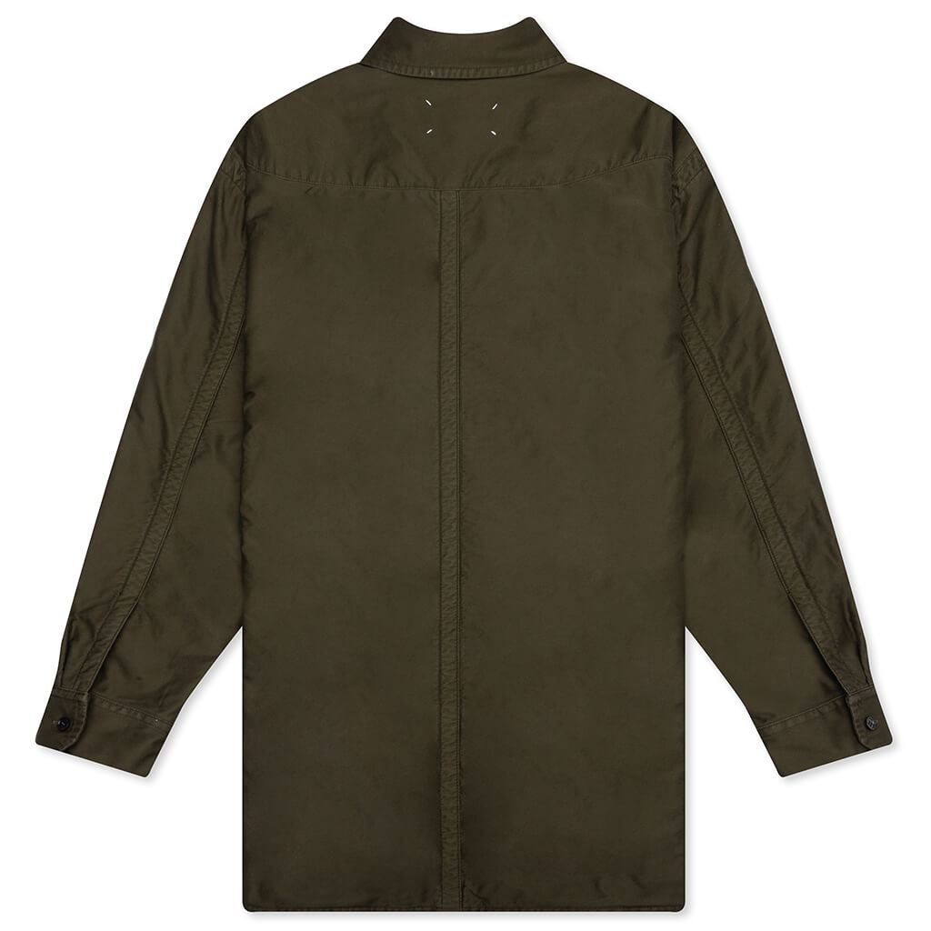 Padded Cotton Satin Shirt Maison margiela – Гарантія оригінальності – вид ззаду