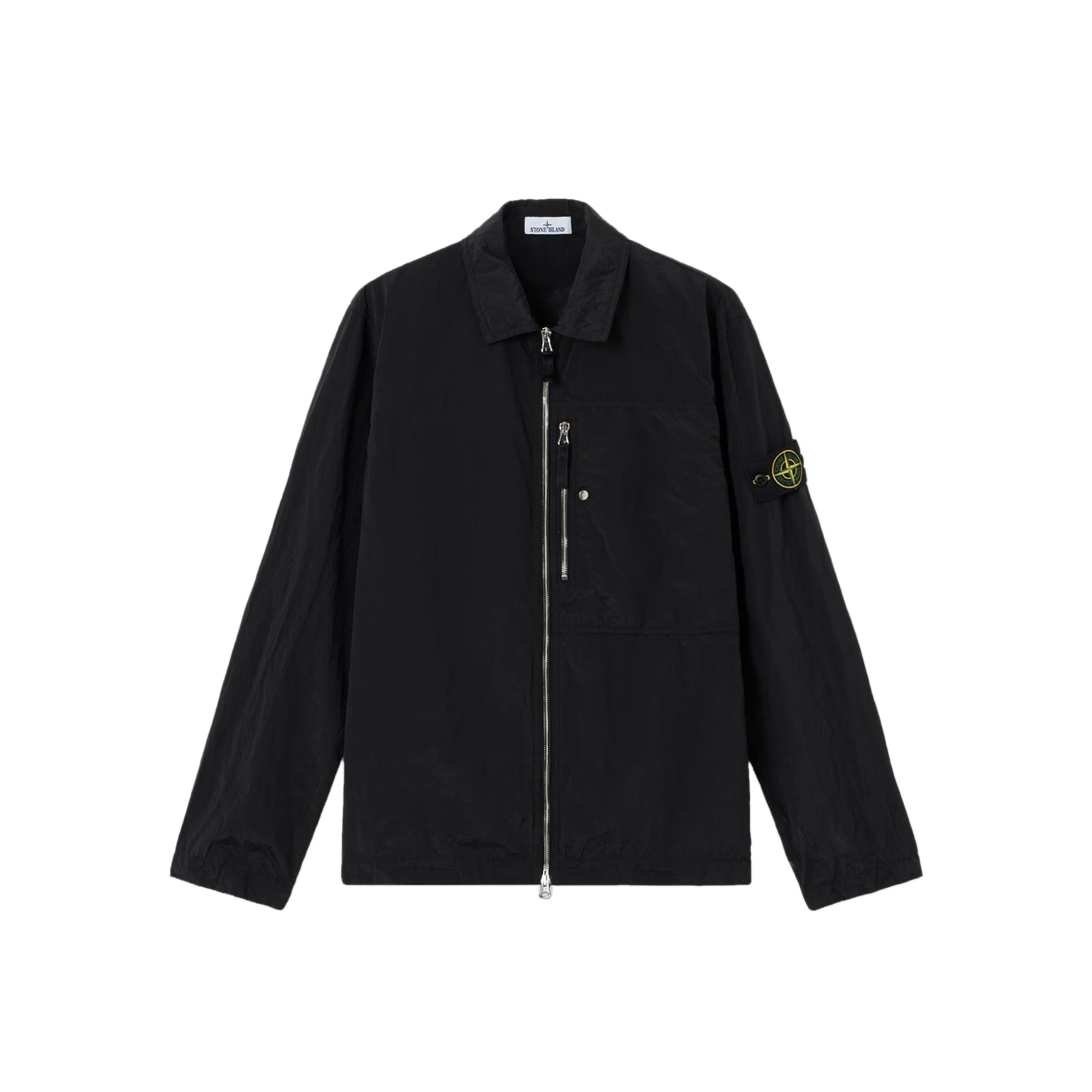 Mens Nylon Metal Econyl® Overshirt Stone island – Гарантія оригінальності – боковий вид