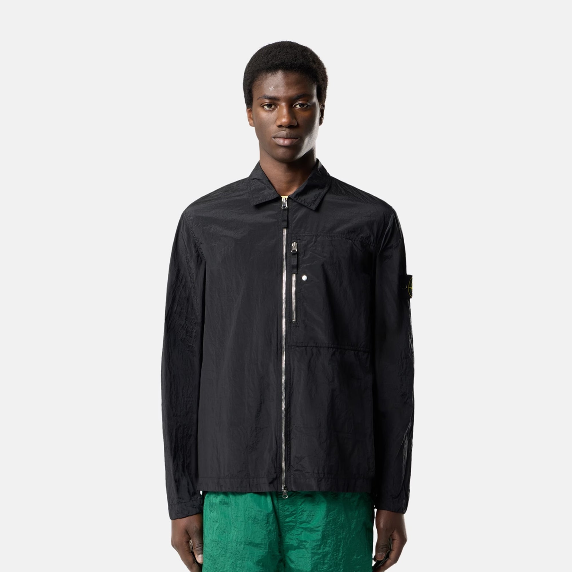 Mens Nylon Metal Econyl® Overshirt Stone island – Гарантія оригінальності – вид ззаду