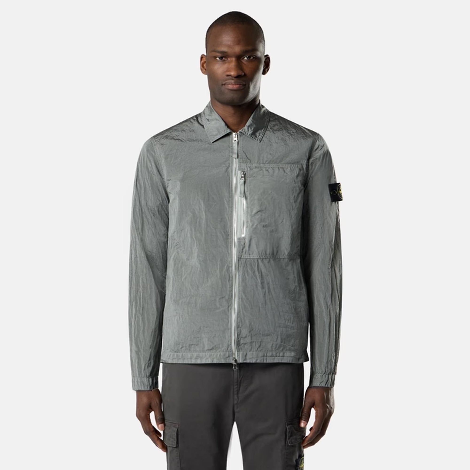 Mens Nylon Metal Econyl® Overshirt Stone island – Гарантія оригінальності – вид ззаду