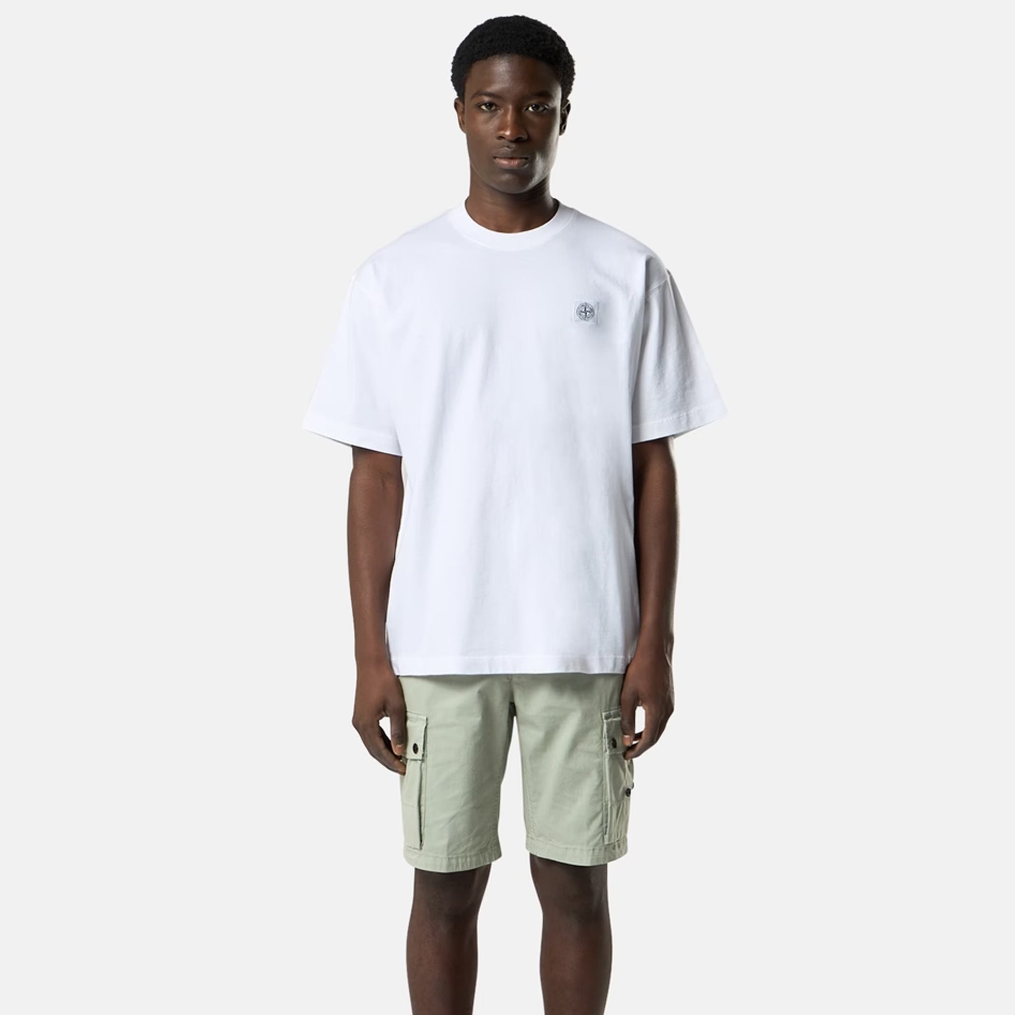 Оригінальна Mens Combed Organic Cotton Ss Tee Stone island – вид ззаду
