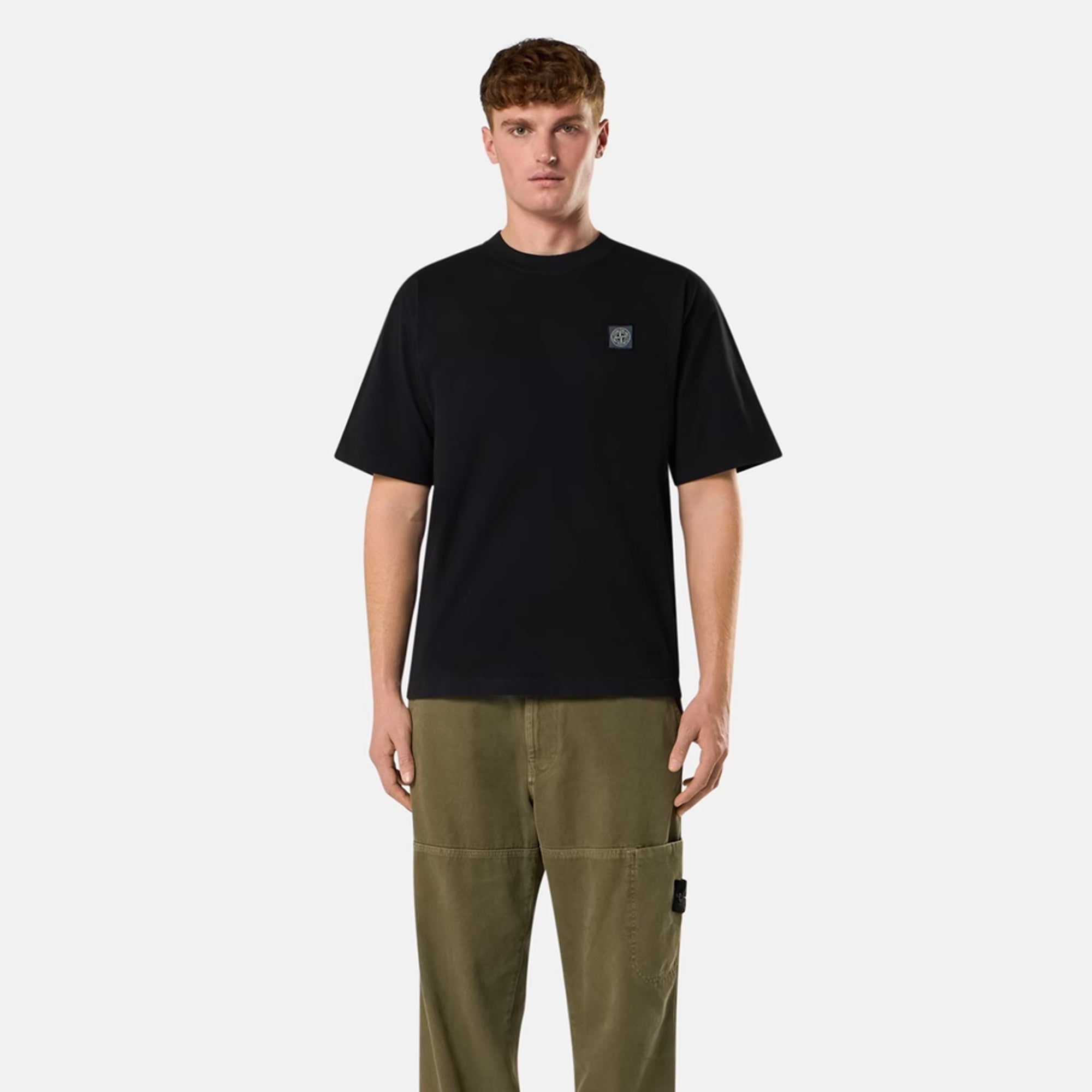 Оригінальна Mens Combed Organic Cotton Ss Tee Stone island – вид ззаду