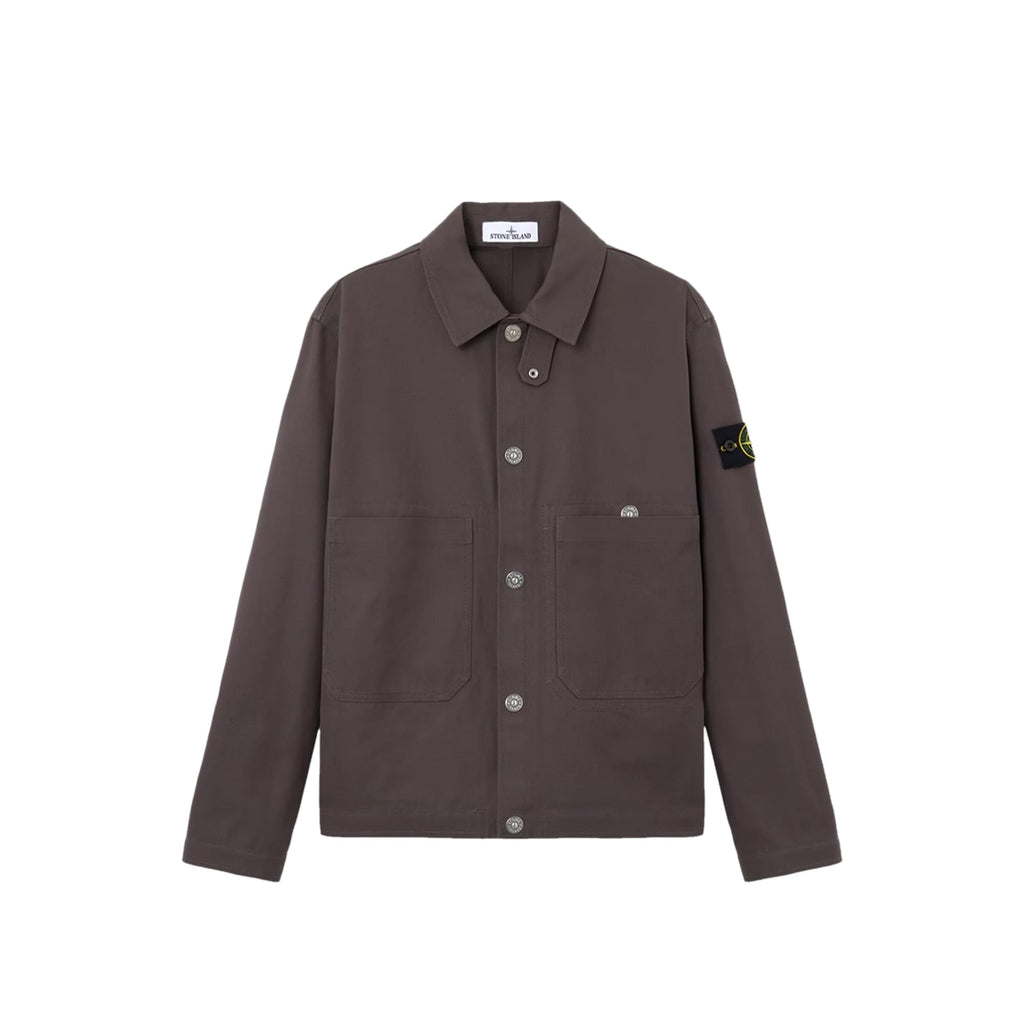 Mens Cotton Canvas Coach Jacket Stone island оригінал – Купити в Україні – боковий вид