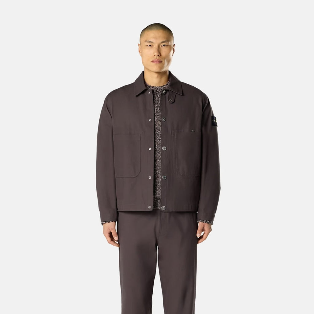 Mens Cotton Canvas Coach Jacket Stone island оригінал – Купити в Україні – вид ззаду