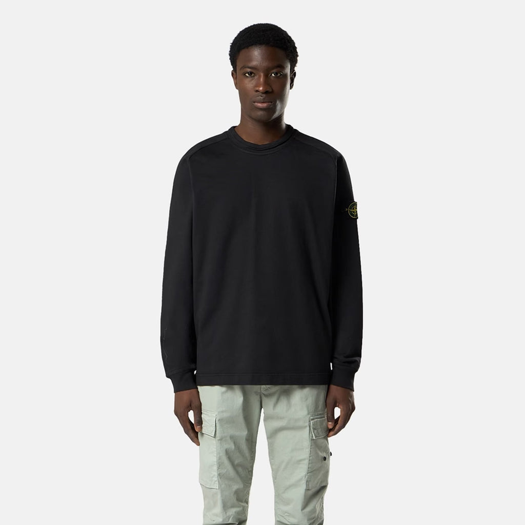 Mens Organic Cotton Fleece Sweatshirt Stone island – Гарантія оригінальності – вид ззаду