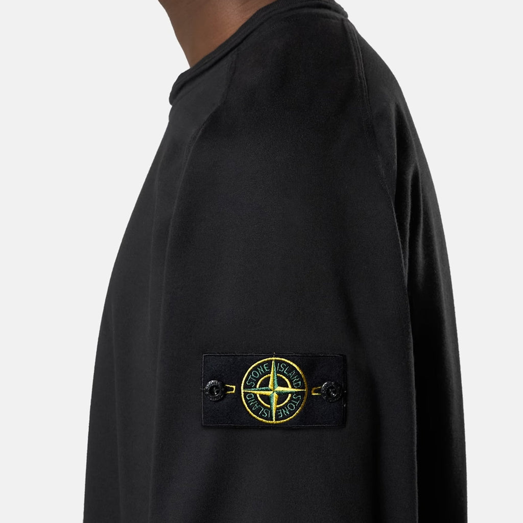 Mens Organic Cotton Fleece Sweatshirt Stone island – Гарантія оригінальності – детальний вид