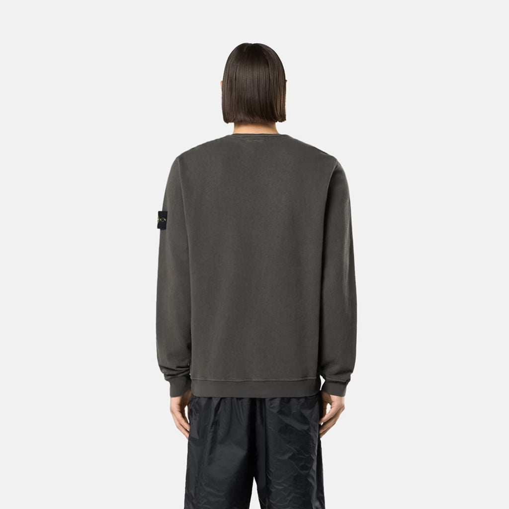 Mens Malfile Fleece Old Effect Sweatshirt Stone island – Гарантія оригінальності – збільшений вид