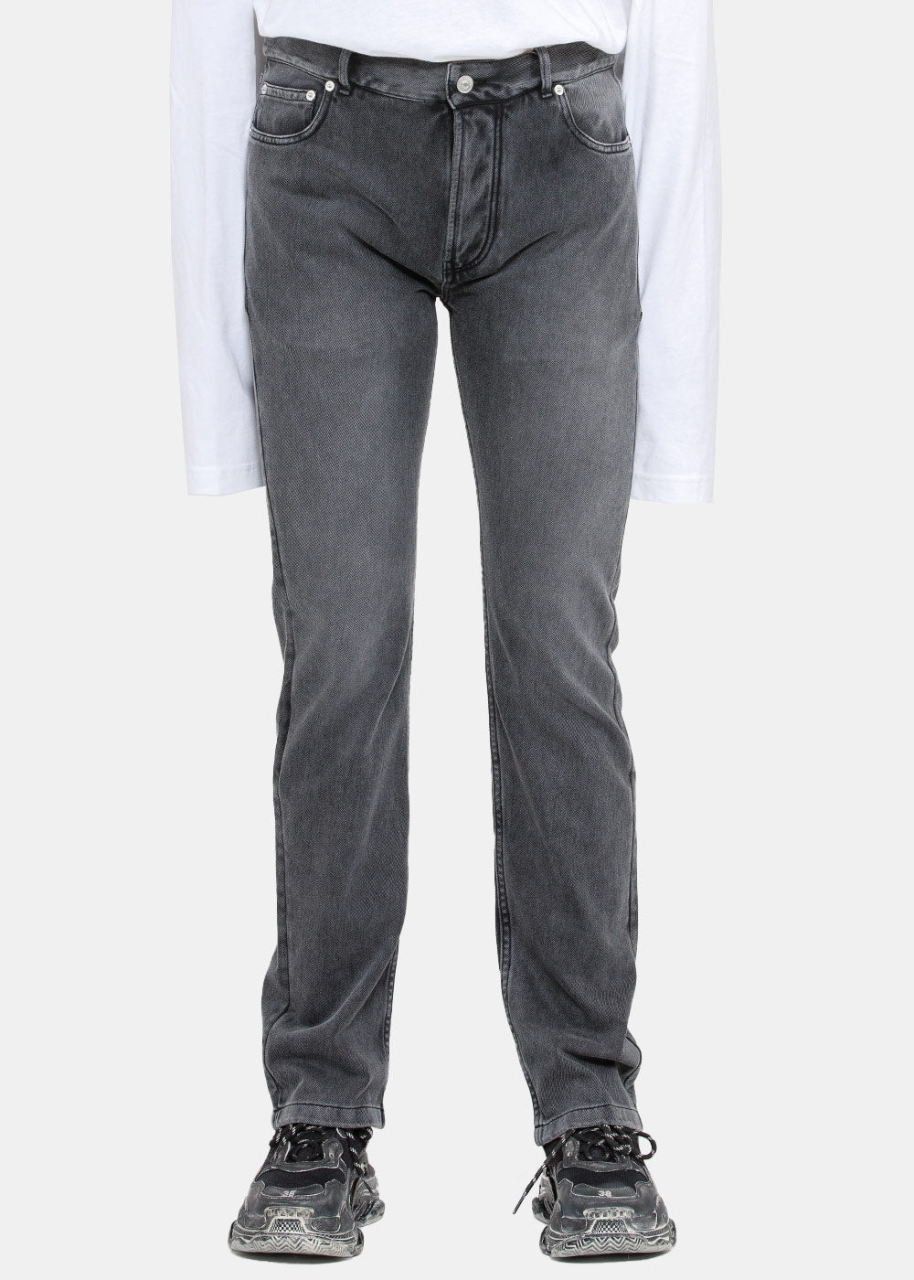 Оригінальна Wash Black Trompe Loeil Jeans Balenciaga – боковий вид