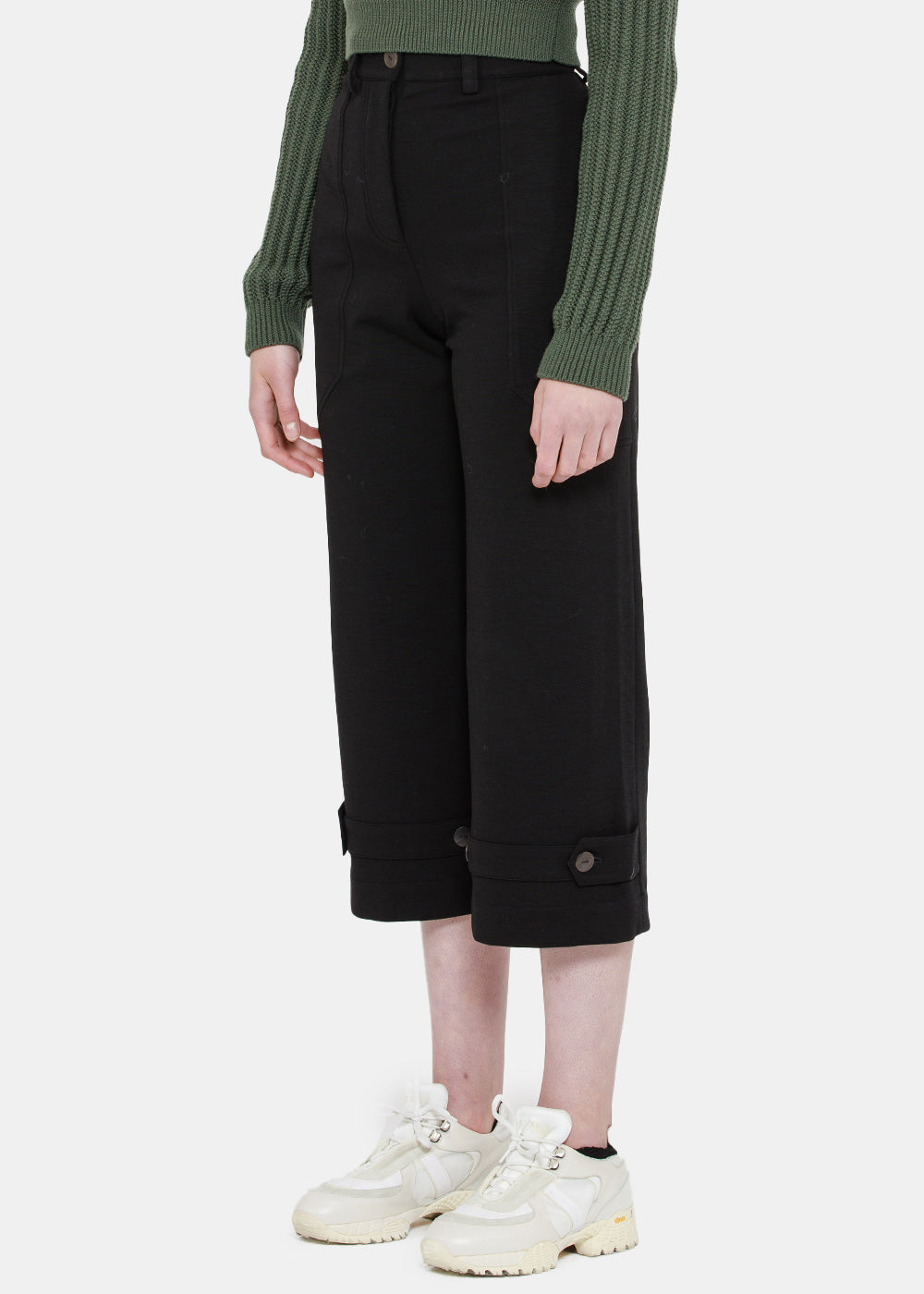 Black Stretch Cropped Pants Loewe – Гарантія оригінальності – детальний вид