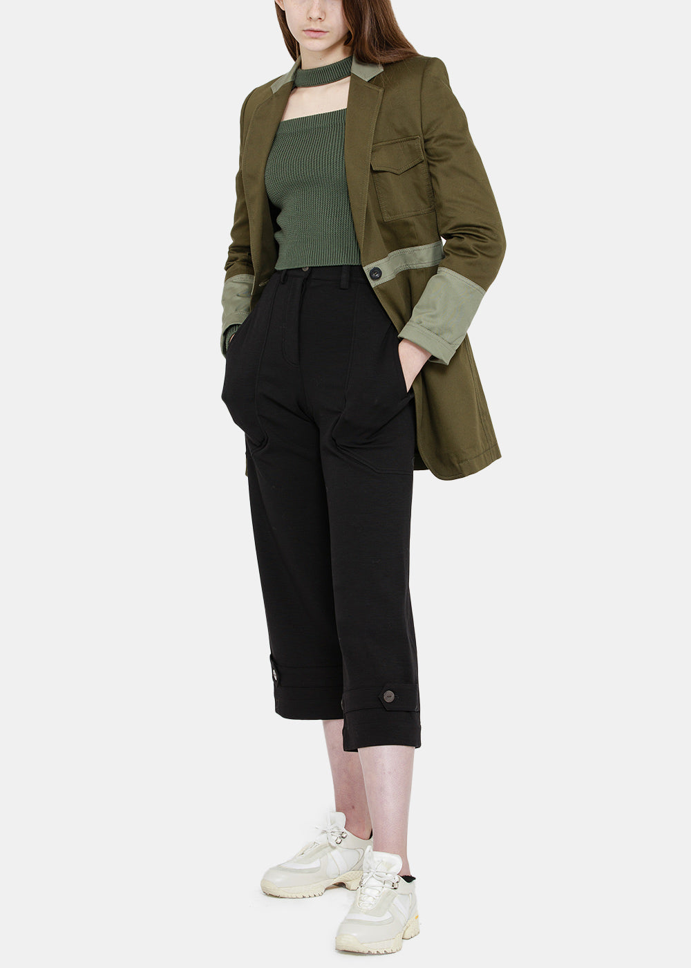 Black Stretch Cropped Pants Loewe – Гарантія оригінальності – збільшений вид