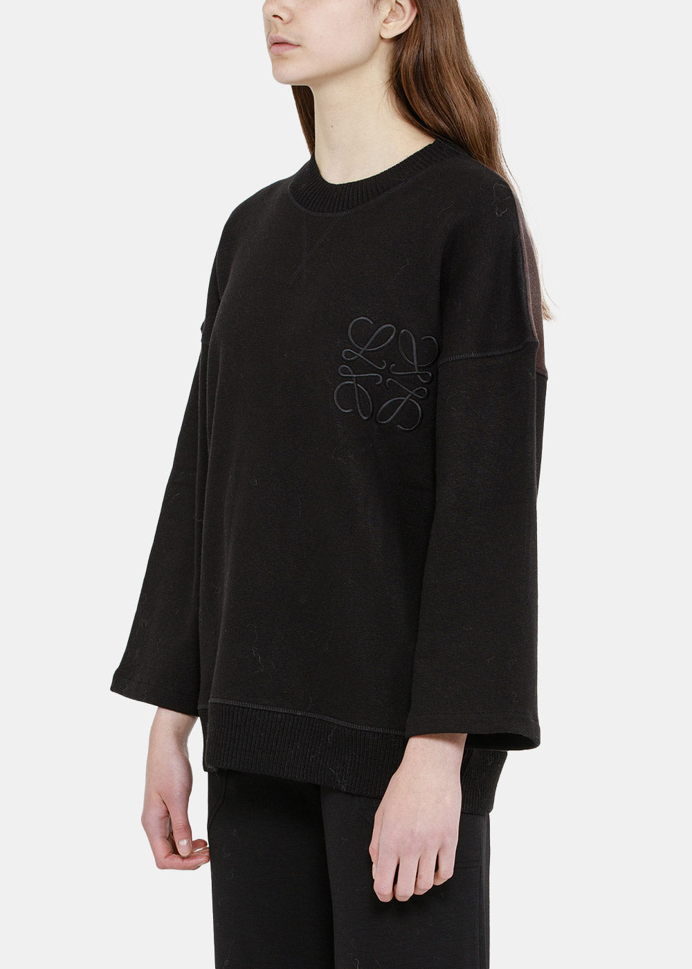 Black Anagram Oversized Sweatershirt Loewe – Гарантія оригінальності – детальний вид