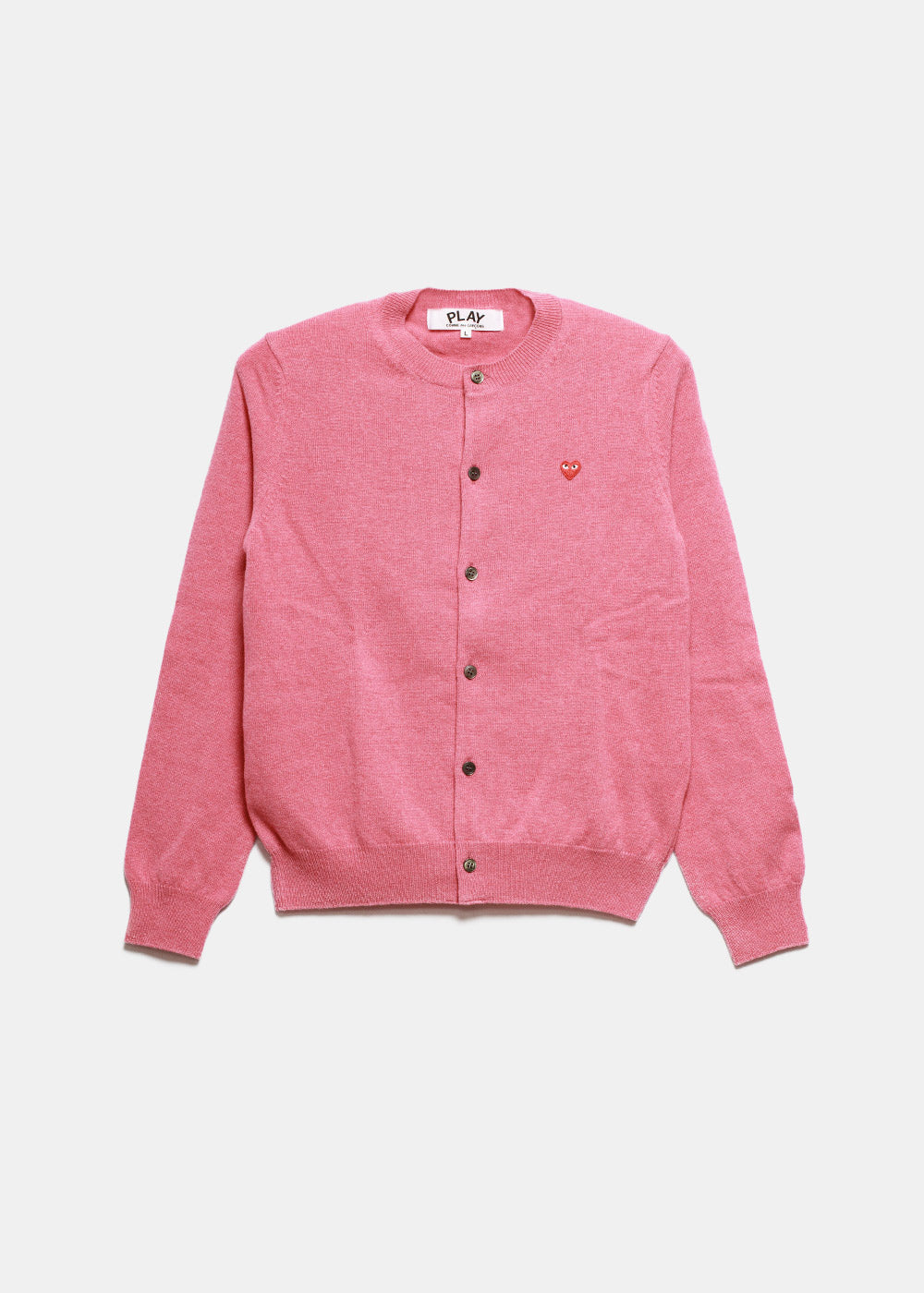 Pink & Red Heart Patch Cardigan Comme des garcons оригінал – Купити в Україні – боковий вид