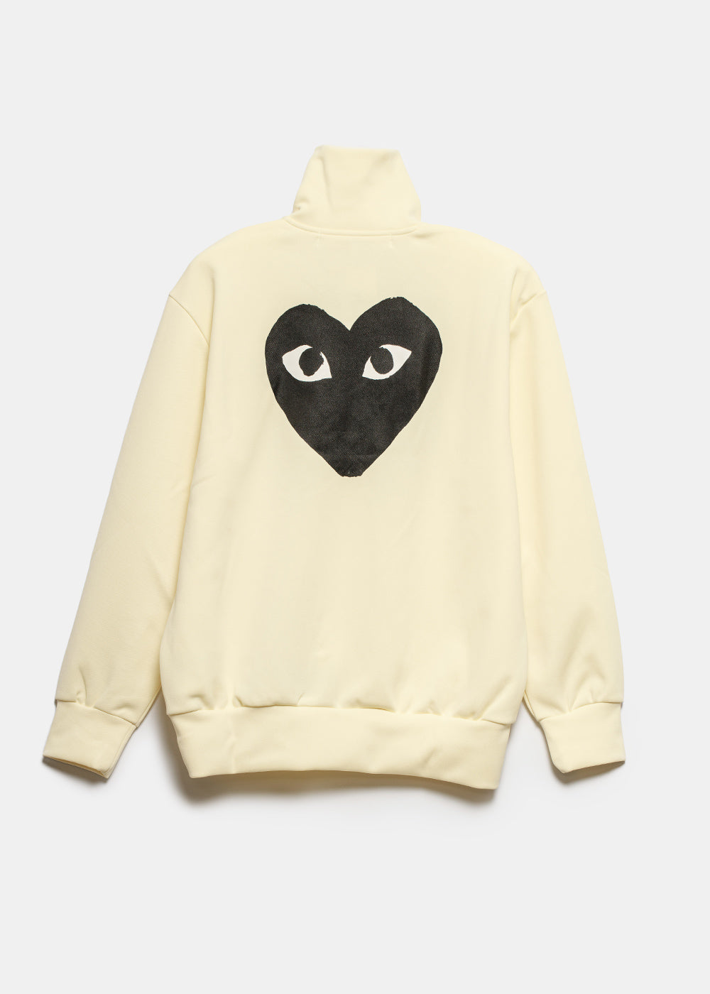 Ivory Big Heart Track Jacket Comme des garcons – Гарантія оригінальності – вид ззаду